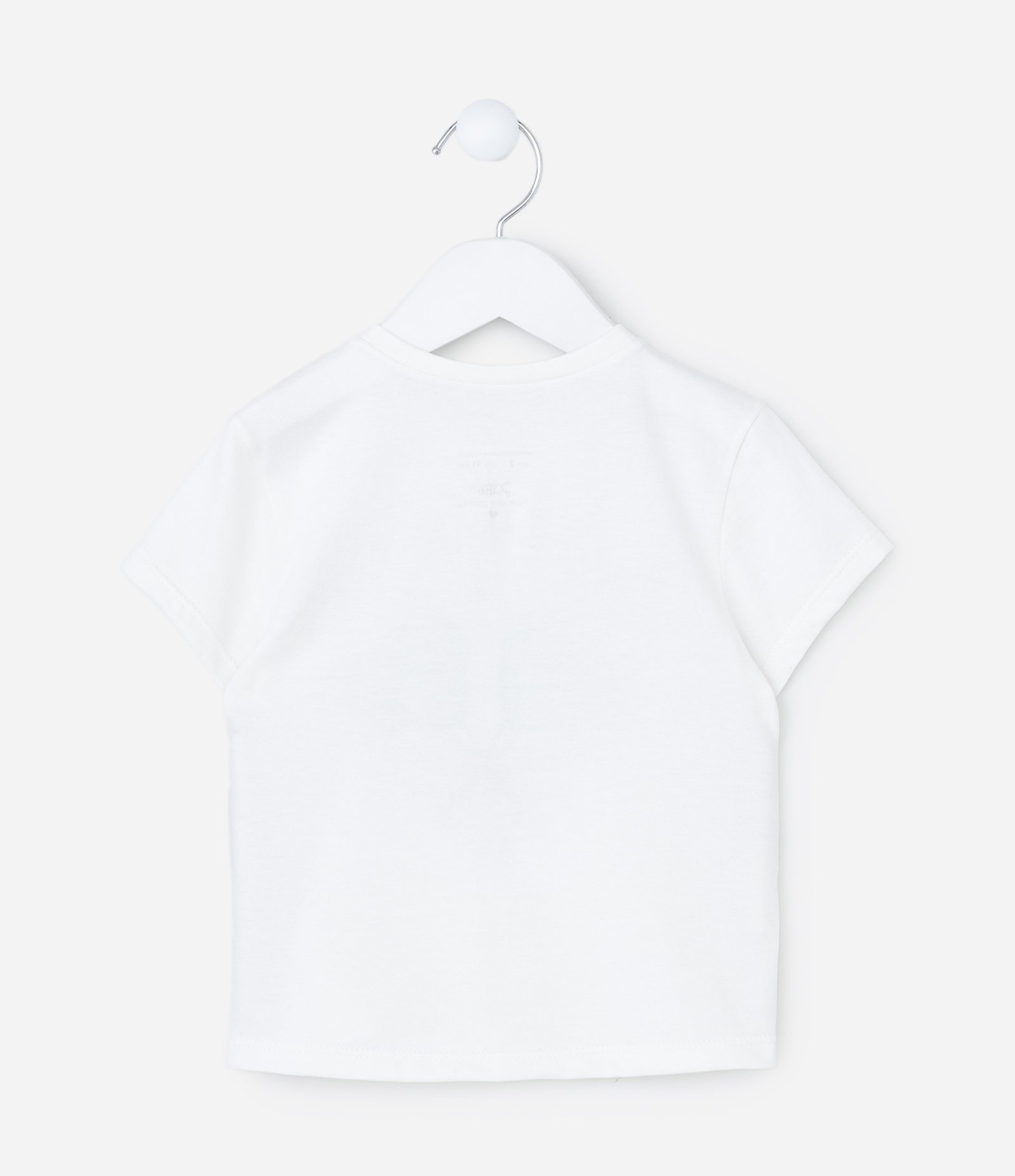 Blusa Infantil com Estampa de Raquetes Pequena Atleta - Tam 1 a 6 Anos Branco 2