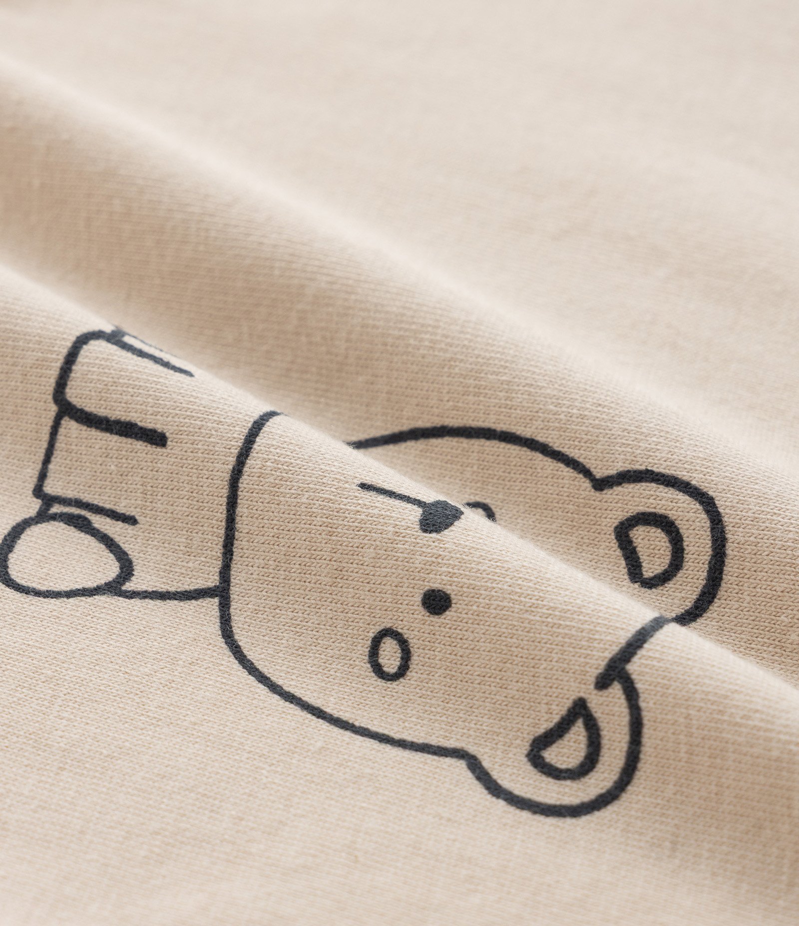 Body Infantil em Algodão com Estampa Bichinhos - Tam RN a 18 meses Bege 4