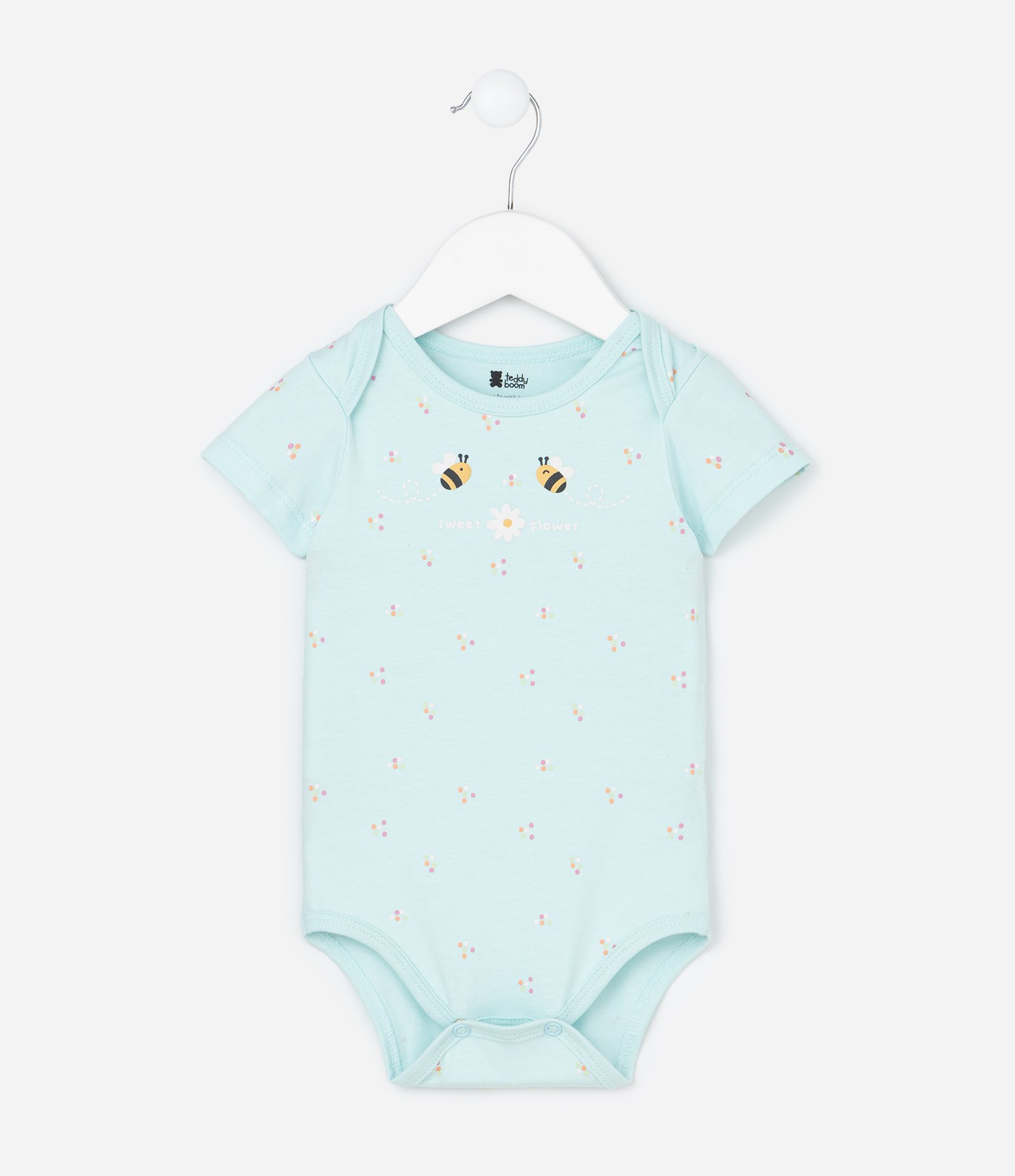 Body Infantil com Estampa de Abelhinhas - Tam RN a 18 meses Verde 2