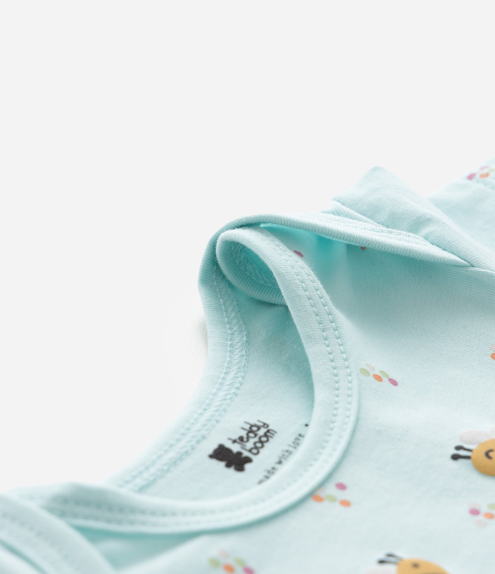 Body Infantil com Estampa de Abelhinhas - Tam RN a 18 meses Verde 5