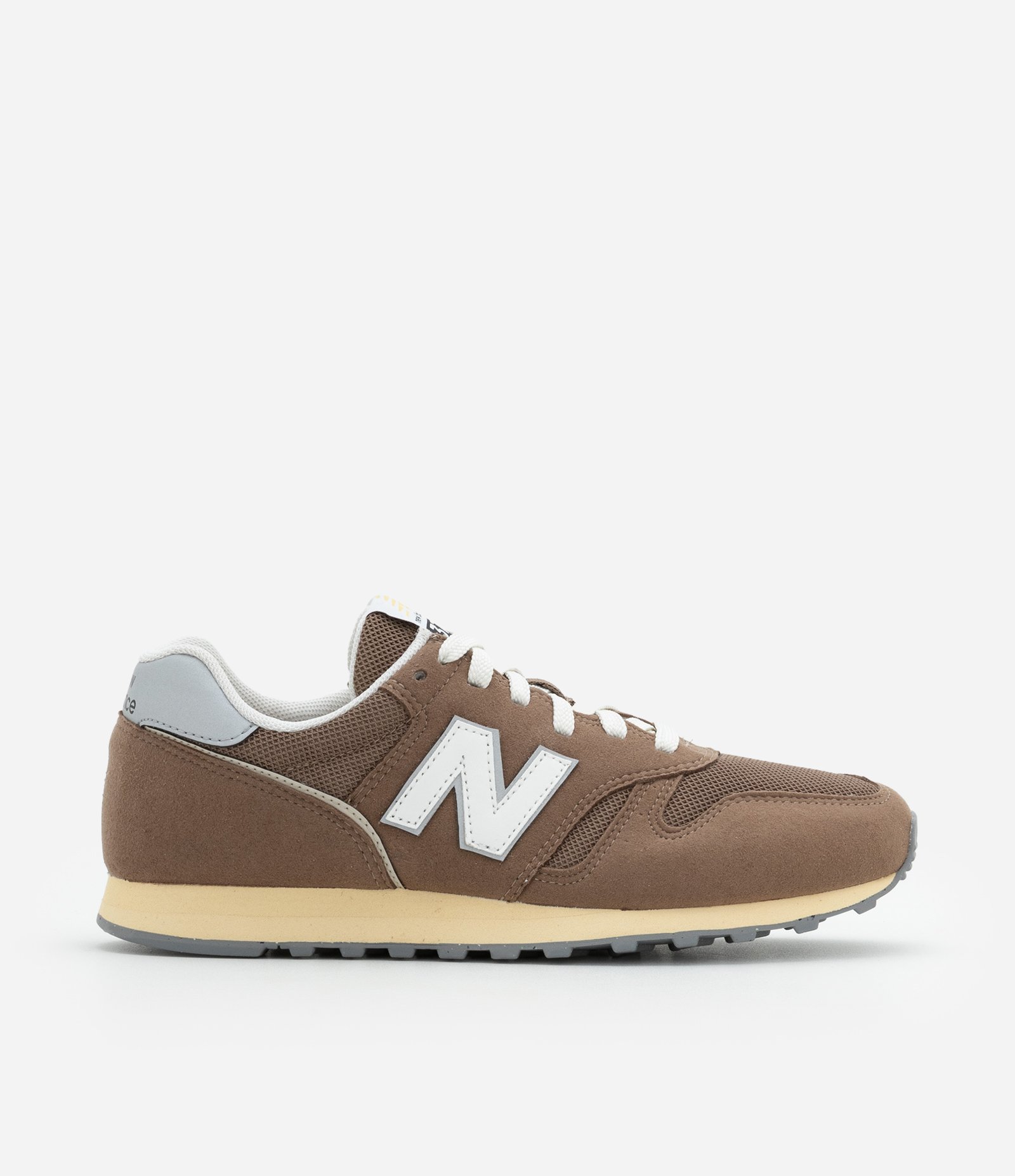 Tênis Jogging 373V2 em Couro New Balance Marrom 1