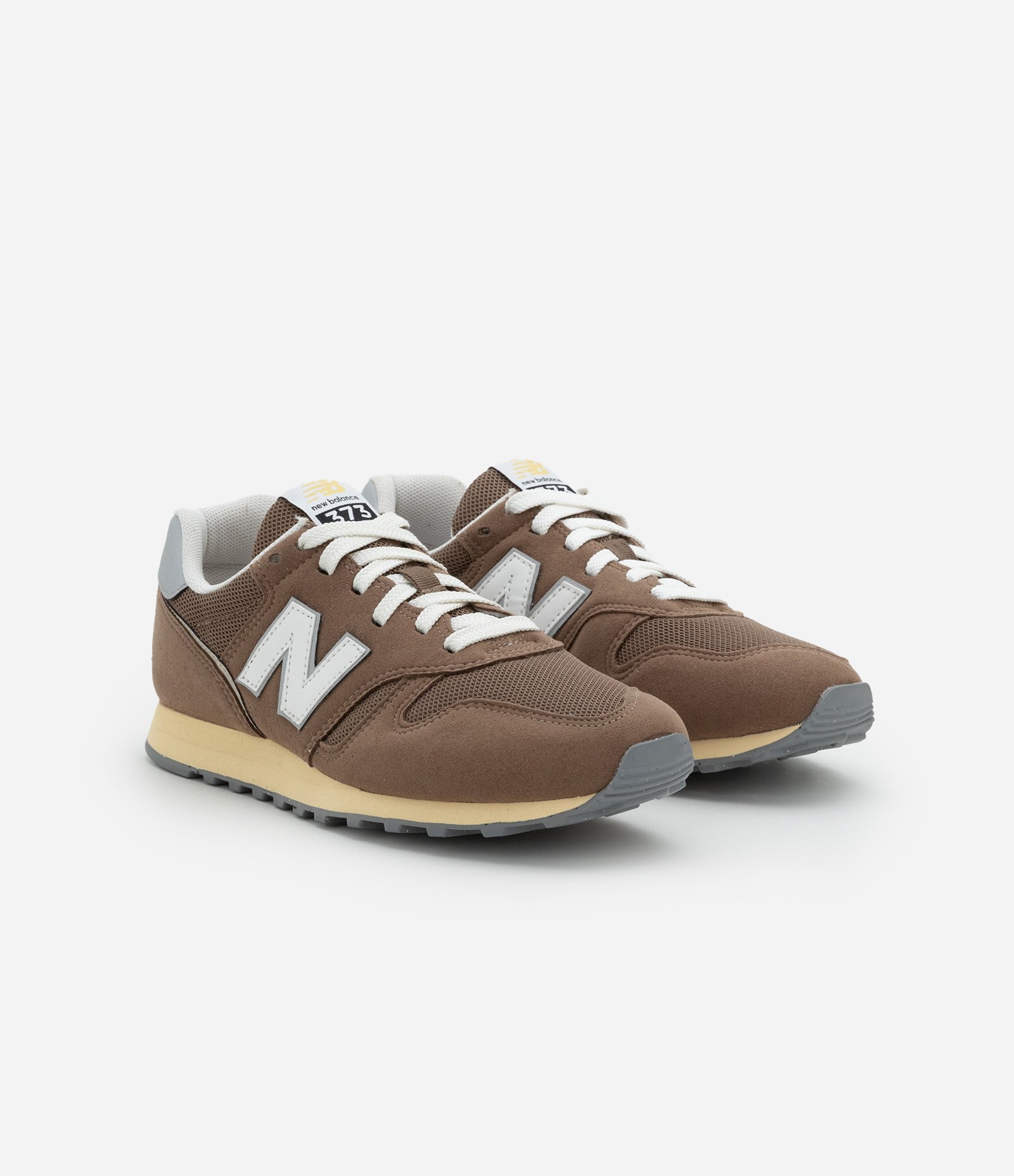 Tênis Jogging 373V2 em Couro New Balance Marrom 2