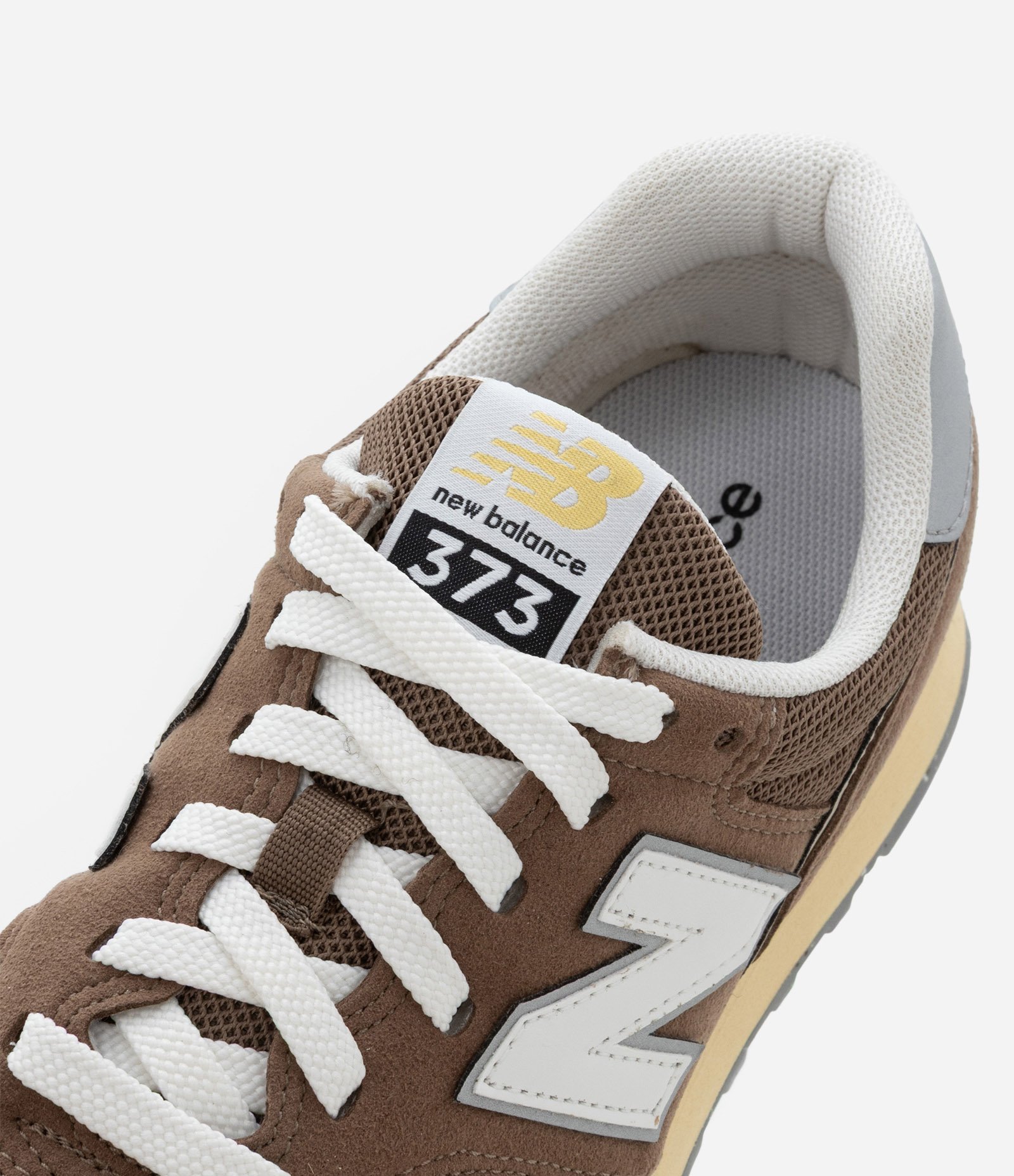 Tênis Jogging 373V2 em Couro New Balance Marrom 4