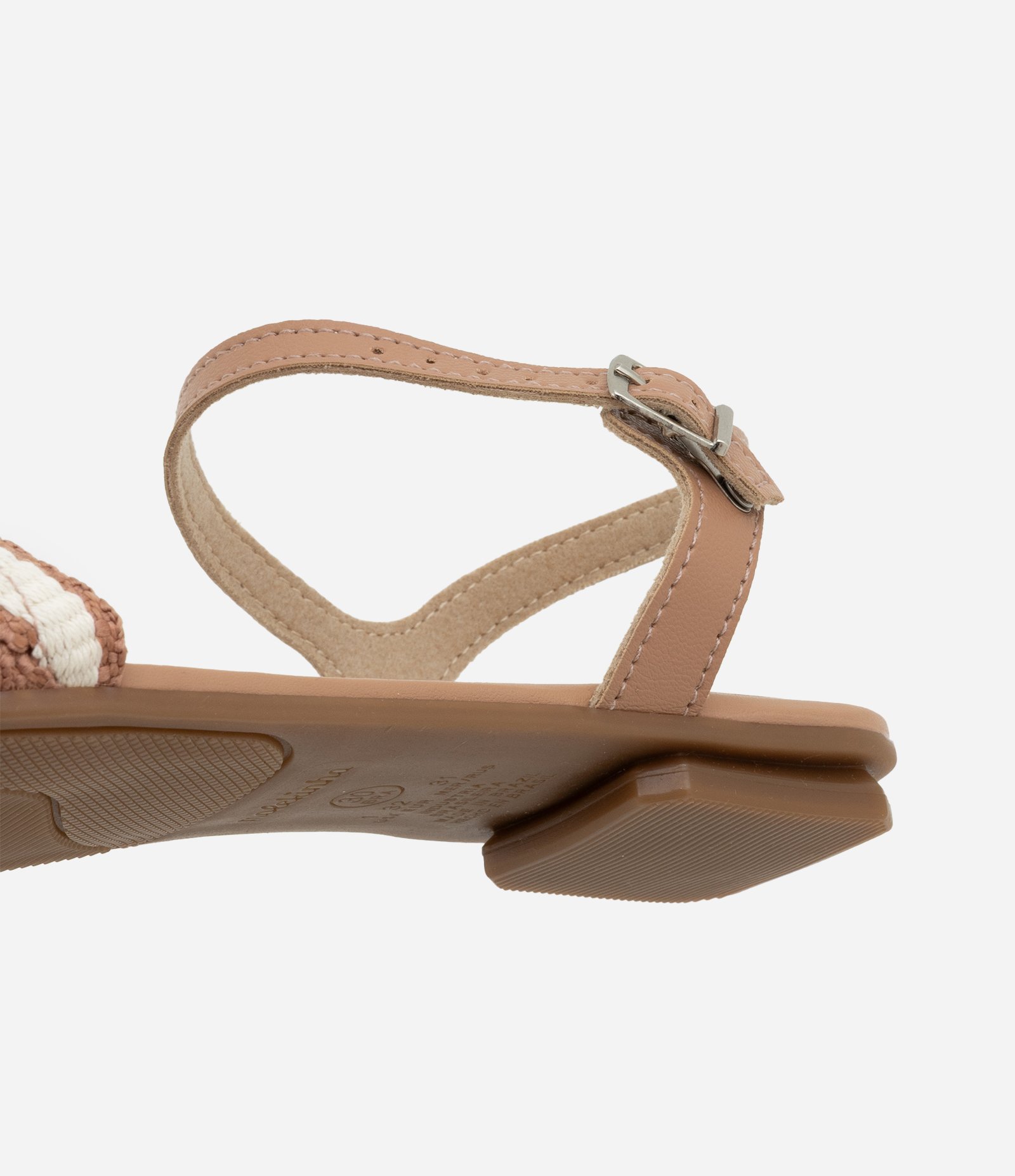 Sandália Infantil com Detalhe Trançado em Brilhinhos Molekinha - Tam 26 a 35 Marrom 3