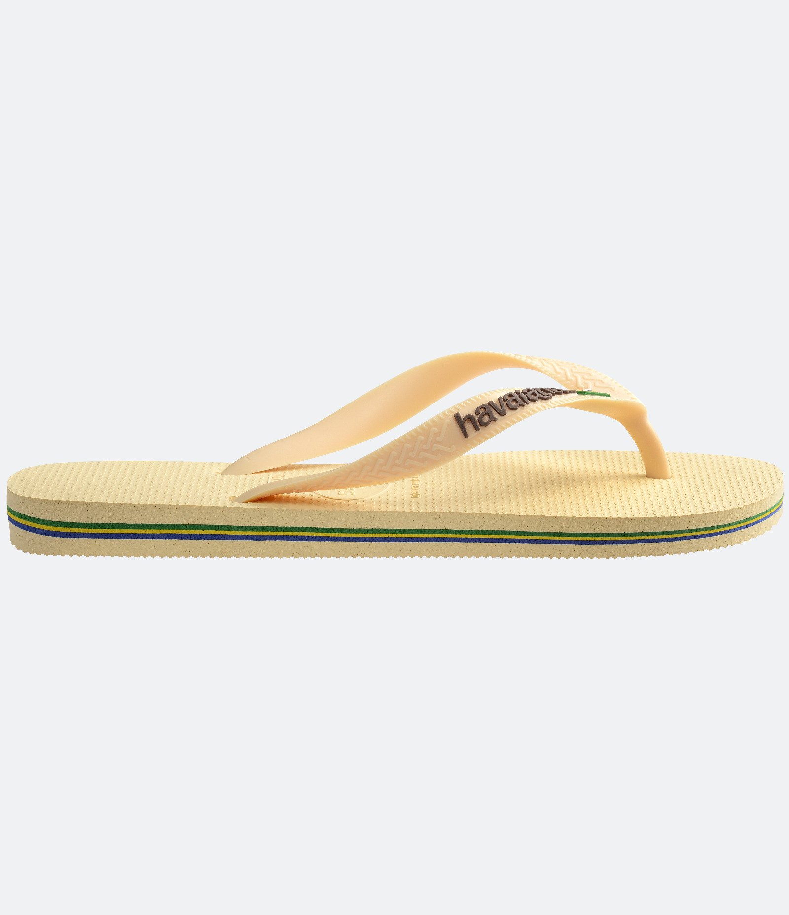 Chinelo Havaianas Tradicional com Bandeira do Brasil Amarelo Claro 3