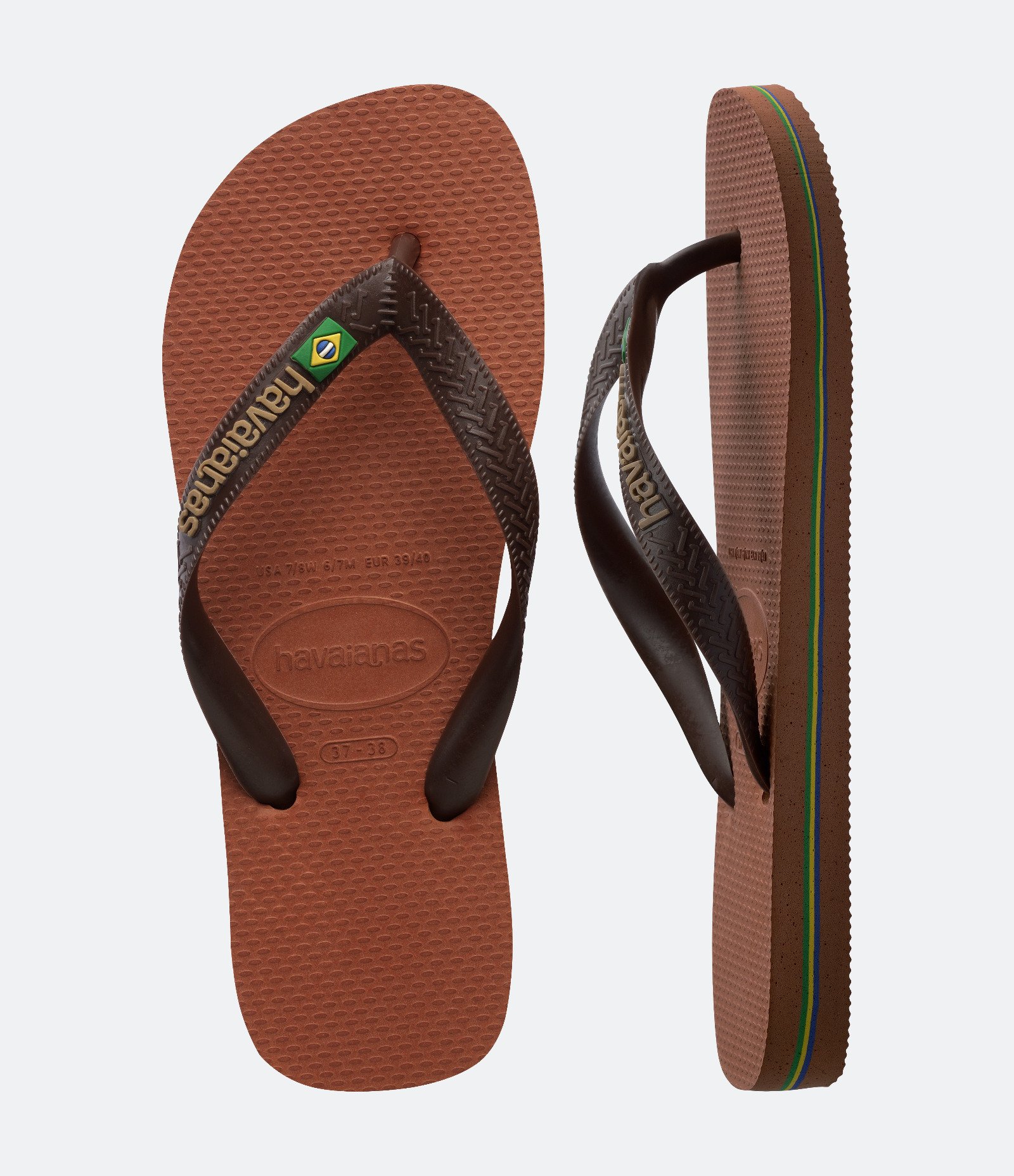 Chinelo Havaianas Tradicional com Bandeira do Brasil 5