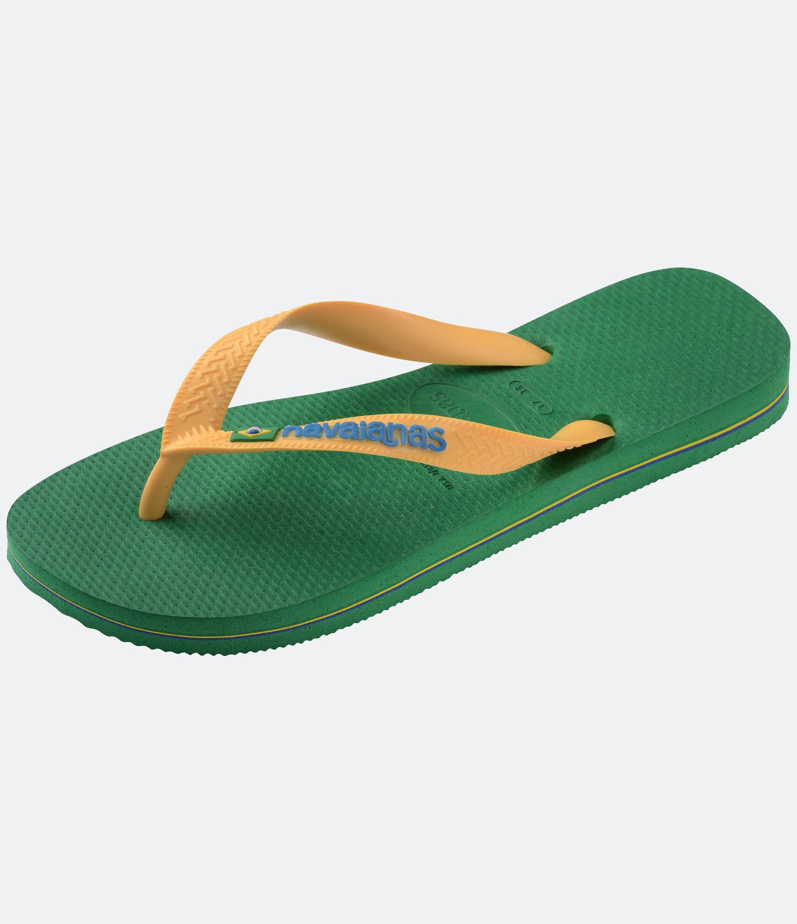 Chinelo Havaianas Tradicional com Bandeira do Brasil Verde 6