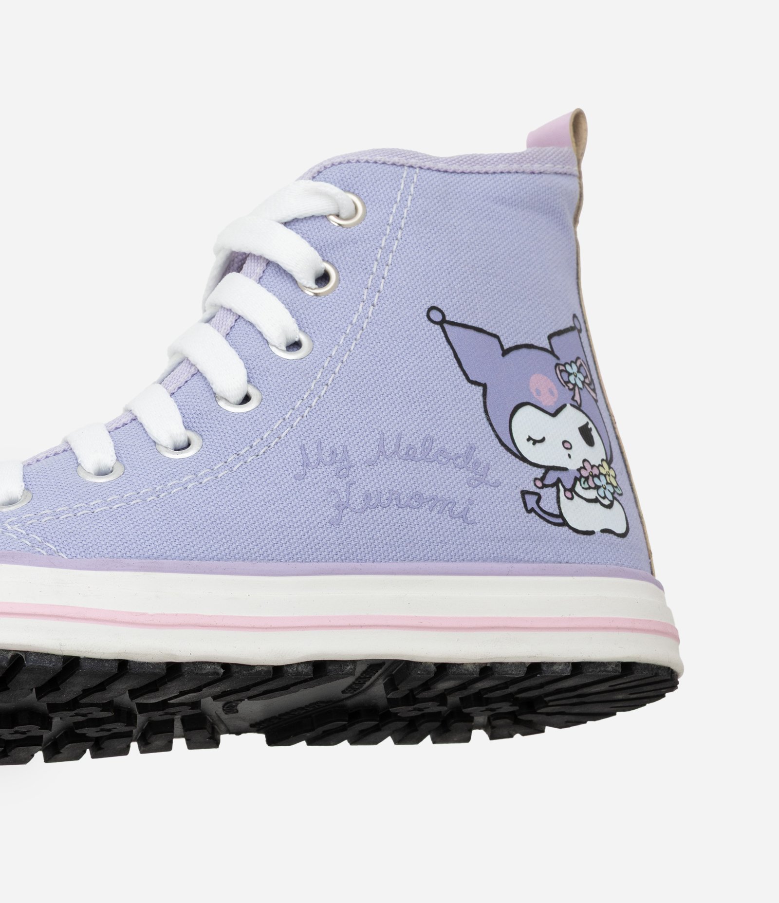 Tênis Botinha Infantil com Estampa Kuromi e My Melody - Tam 28 ao 35 Roxo 4