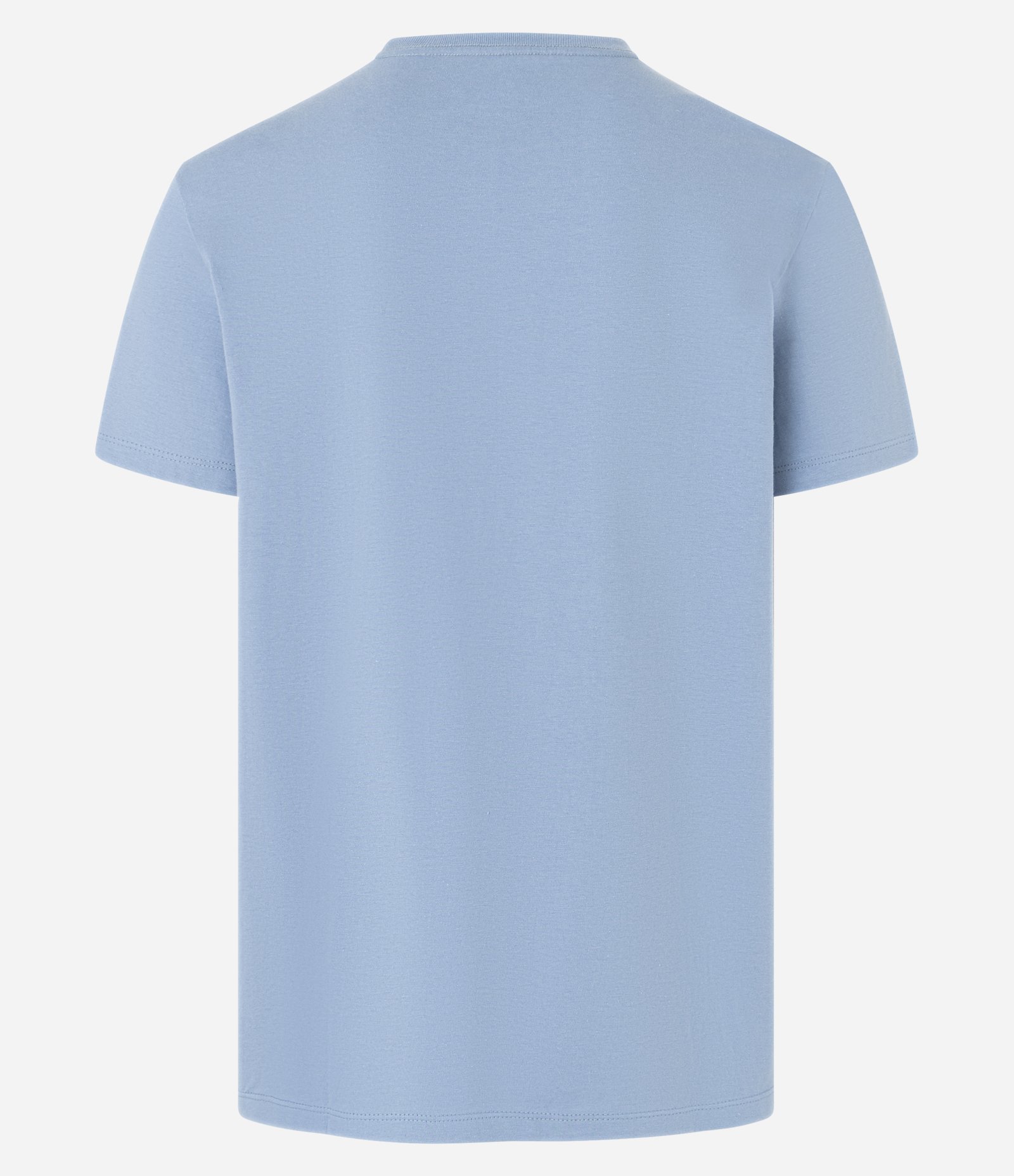 Camiseta Comfort em Algodão com Estampa Mini Silk Minimalista Azul 5