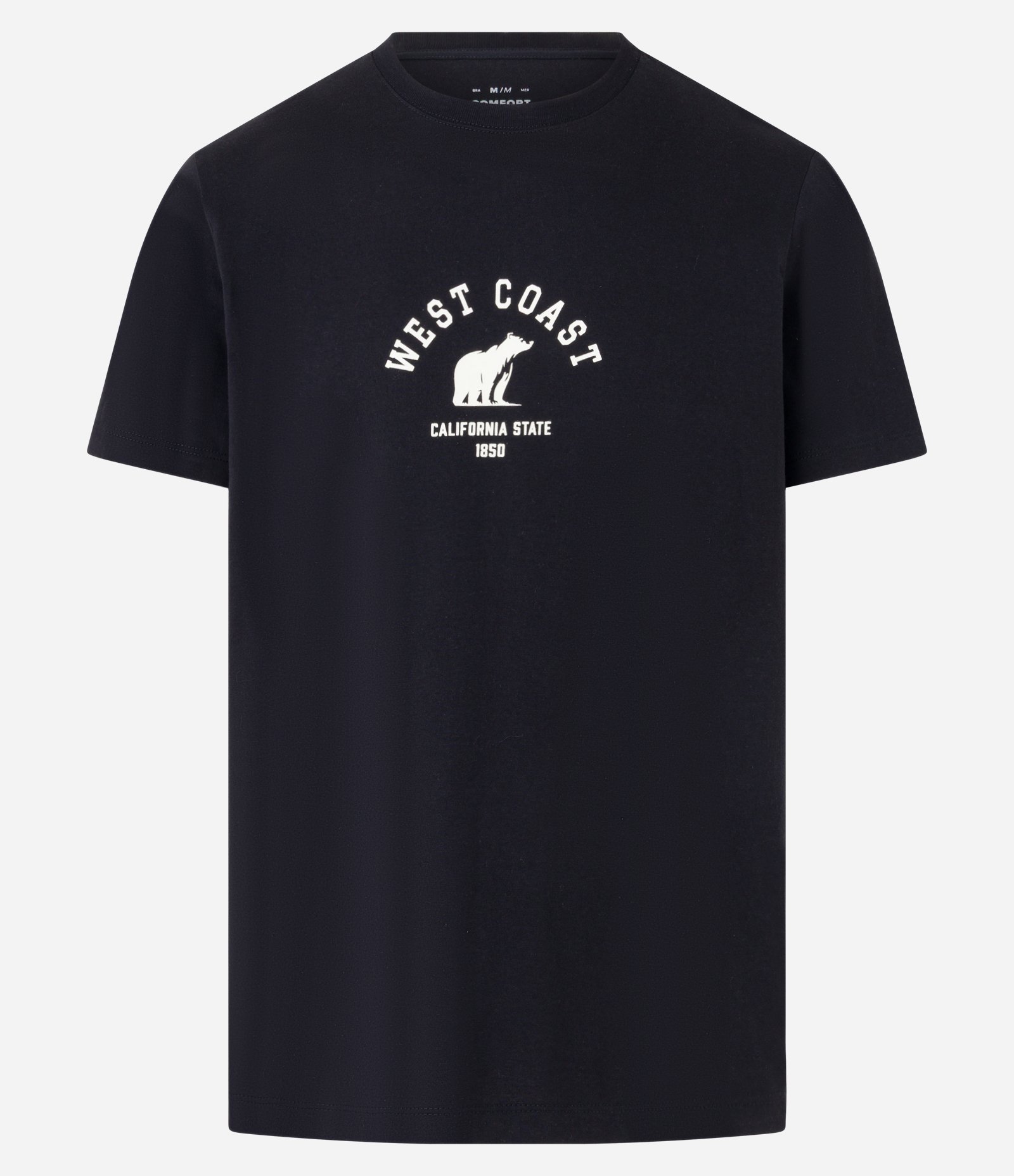 Camiseta Comfort em Algodão com Estampa de Urso e Lettering Preto 5