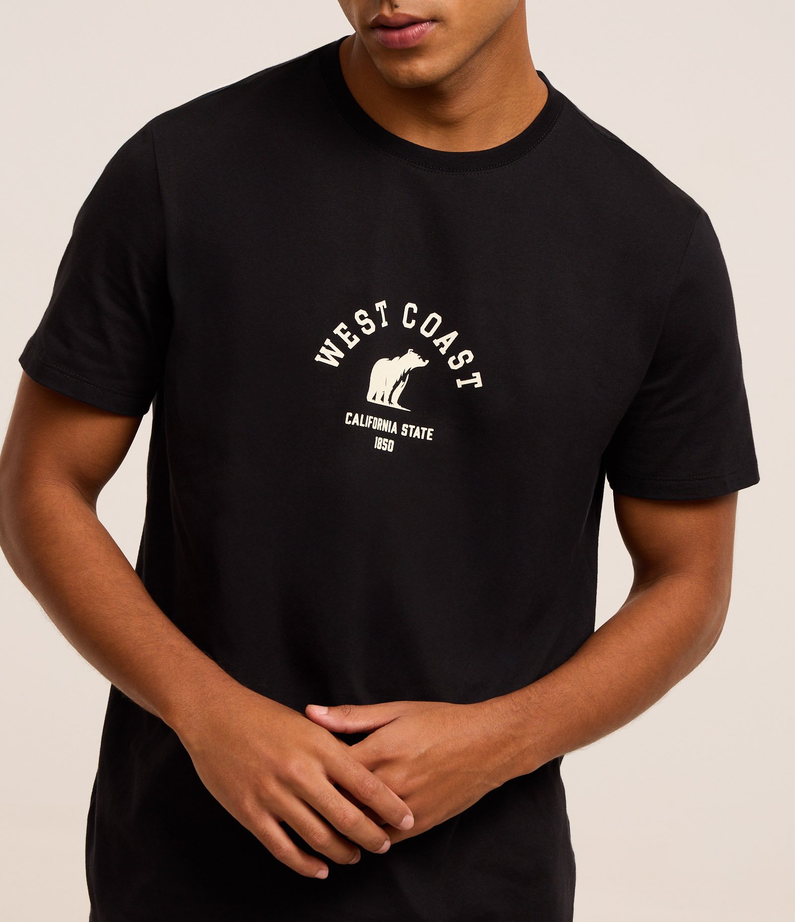 Camiseta Comfort em Algodão com Estampa de Urso e Lettering Preto 3