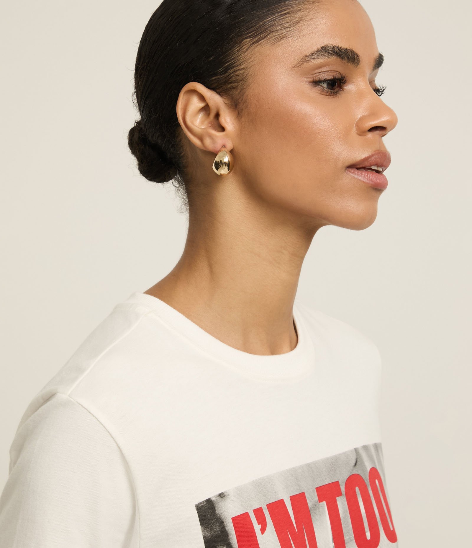 Camiseta Regular em Algodão com Estampa Im Too Sober For This Branco 4