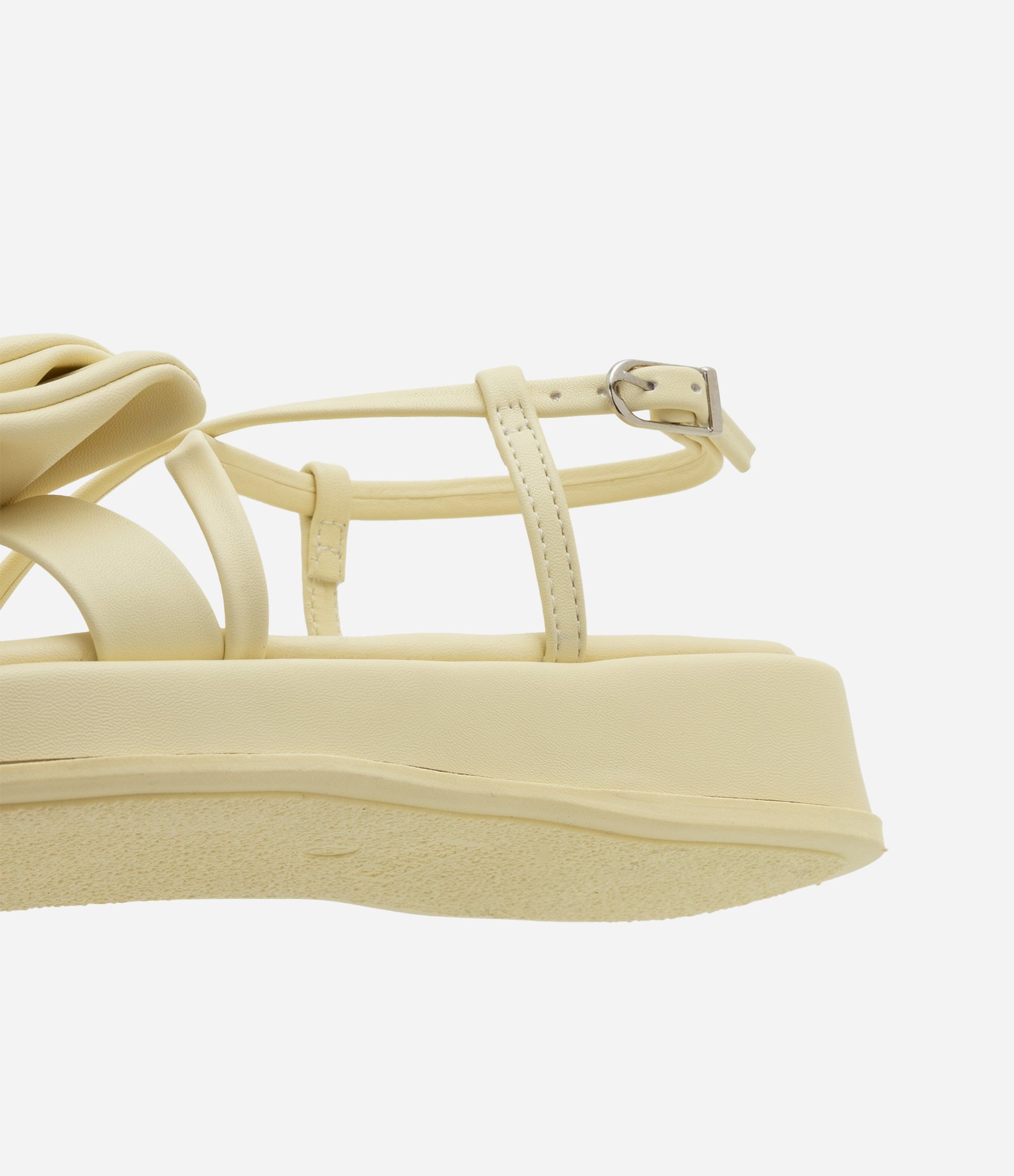 Sandália Flatform Infantil com Lacinho - Tam 29 ao 35 Amarelo 3