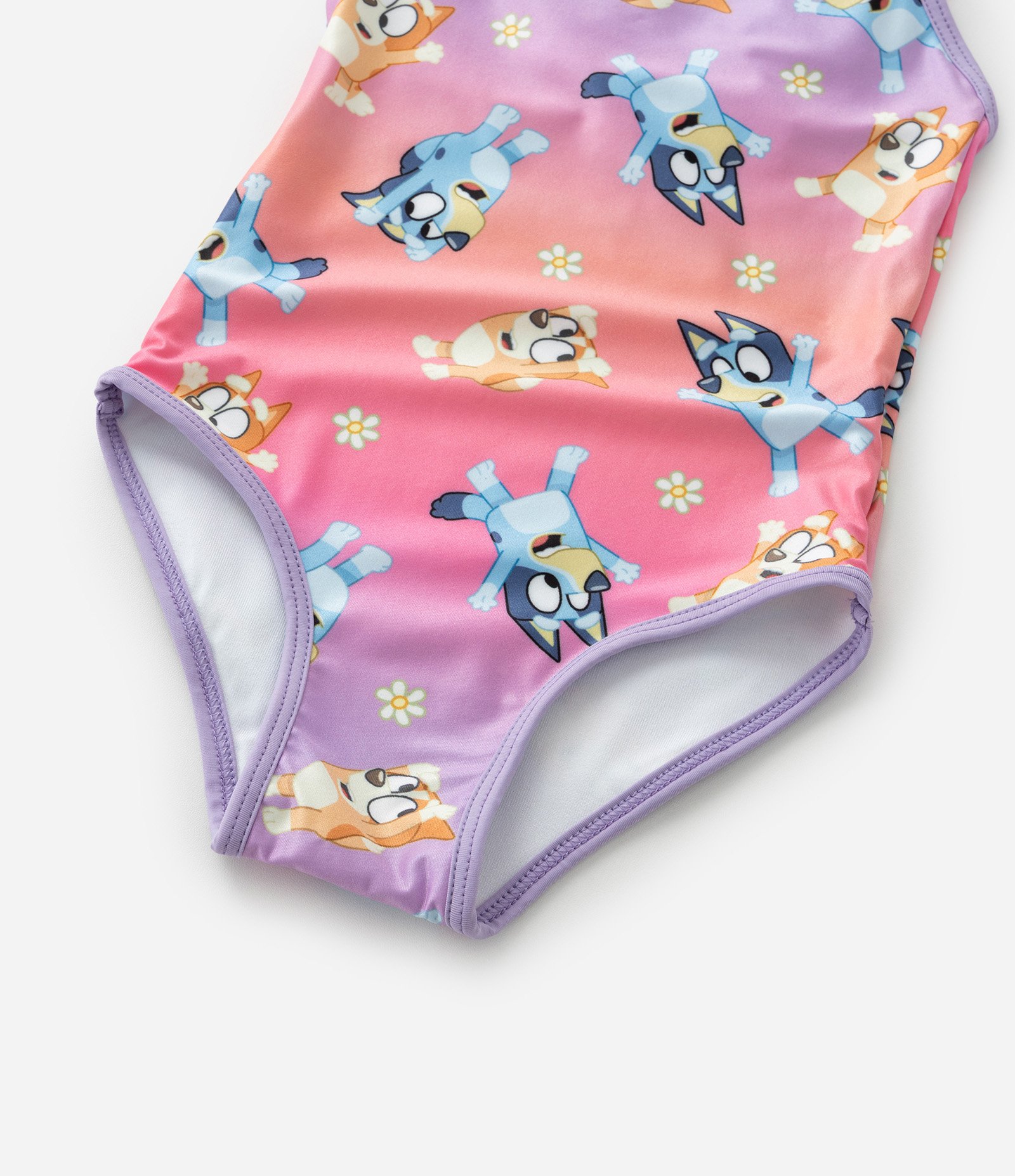 Maiô Infantil com Estampa Bluey e Proteção UV - Tam 2 a 6 Anos Rosa 5