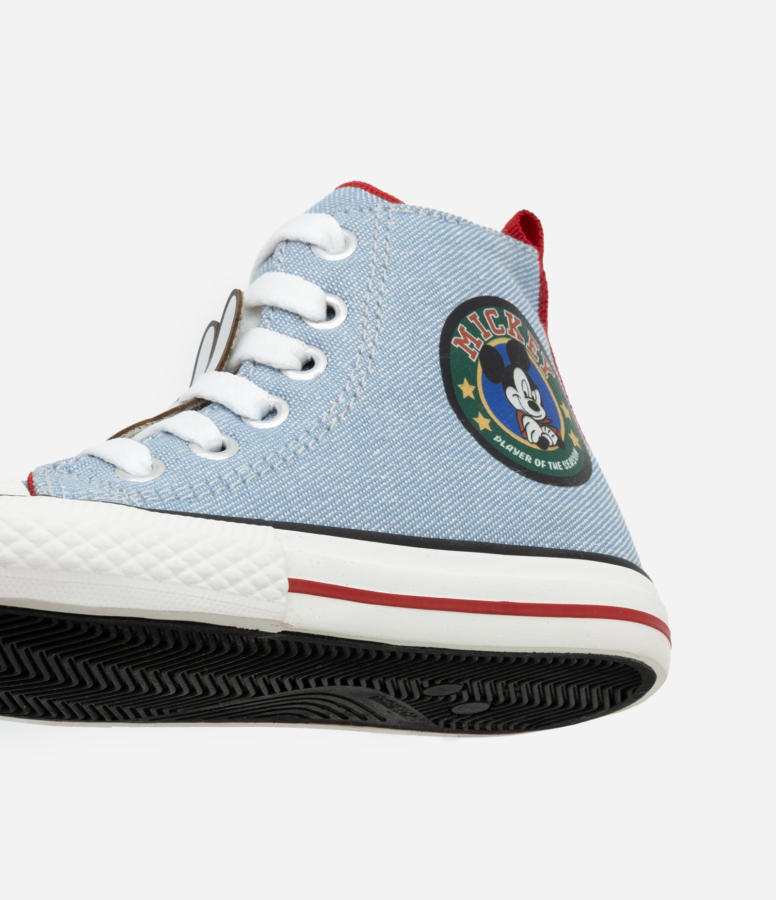 Tenis Infantil Abotinado Jeans do Mickey com Patch no Cadarço - Tam 20 ao 27 Azul 3