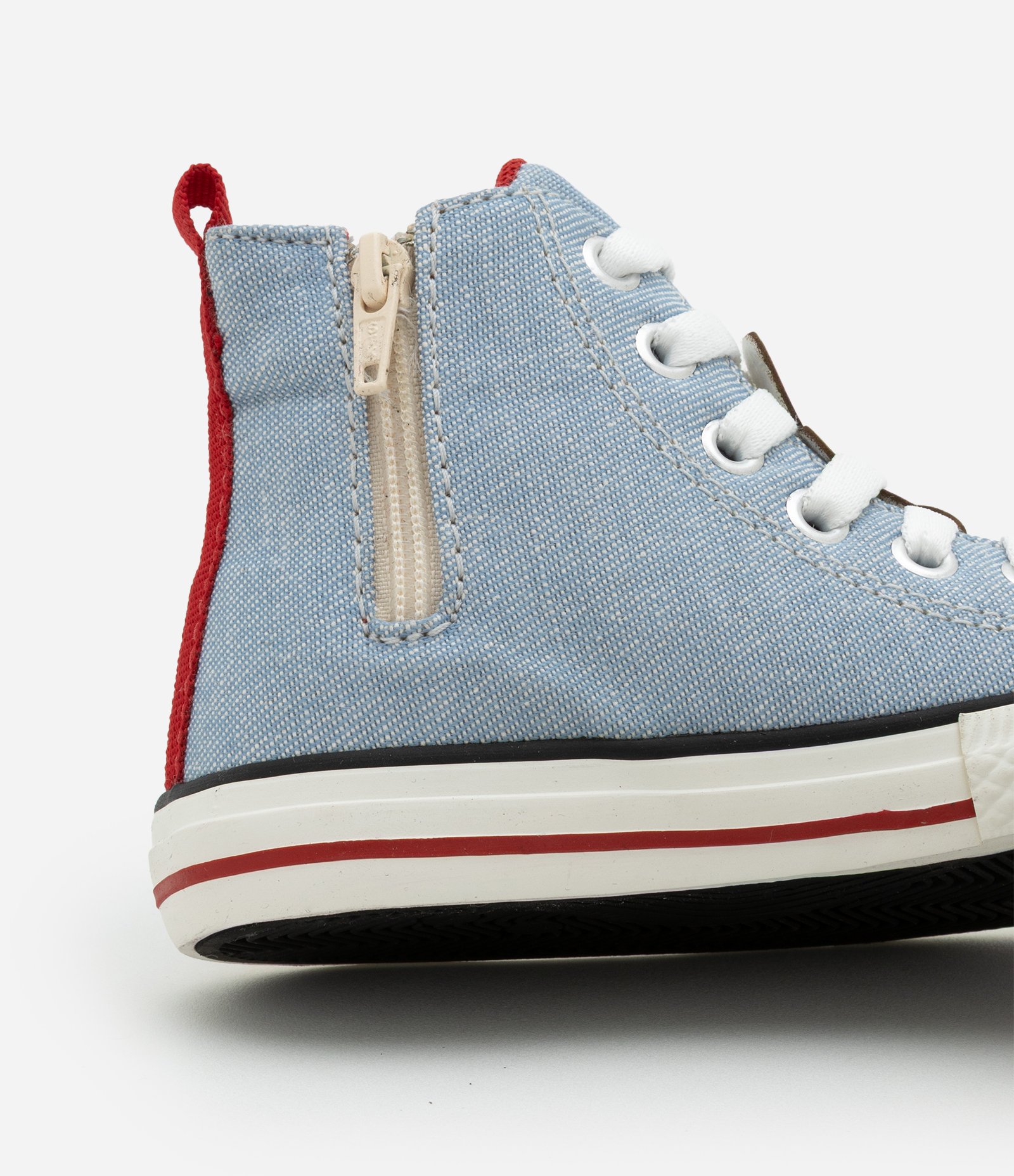 Tenis Infantil Abotinado Jeans do Mickey com Patch no Cadarço - Tam 20 ao 27 Azul 5