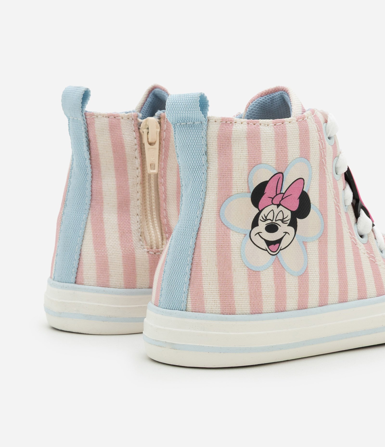 Tênis Abotinado Infantil com Estampa Minnie - Tam 20 ao 27 Rosa 2