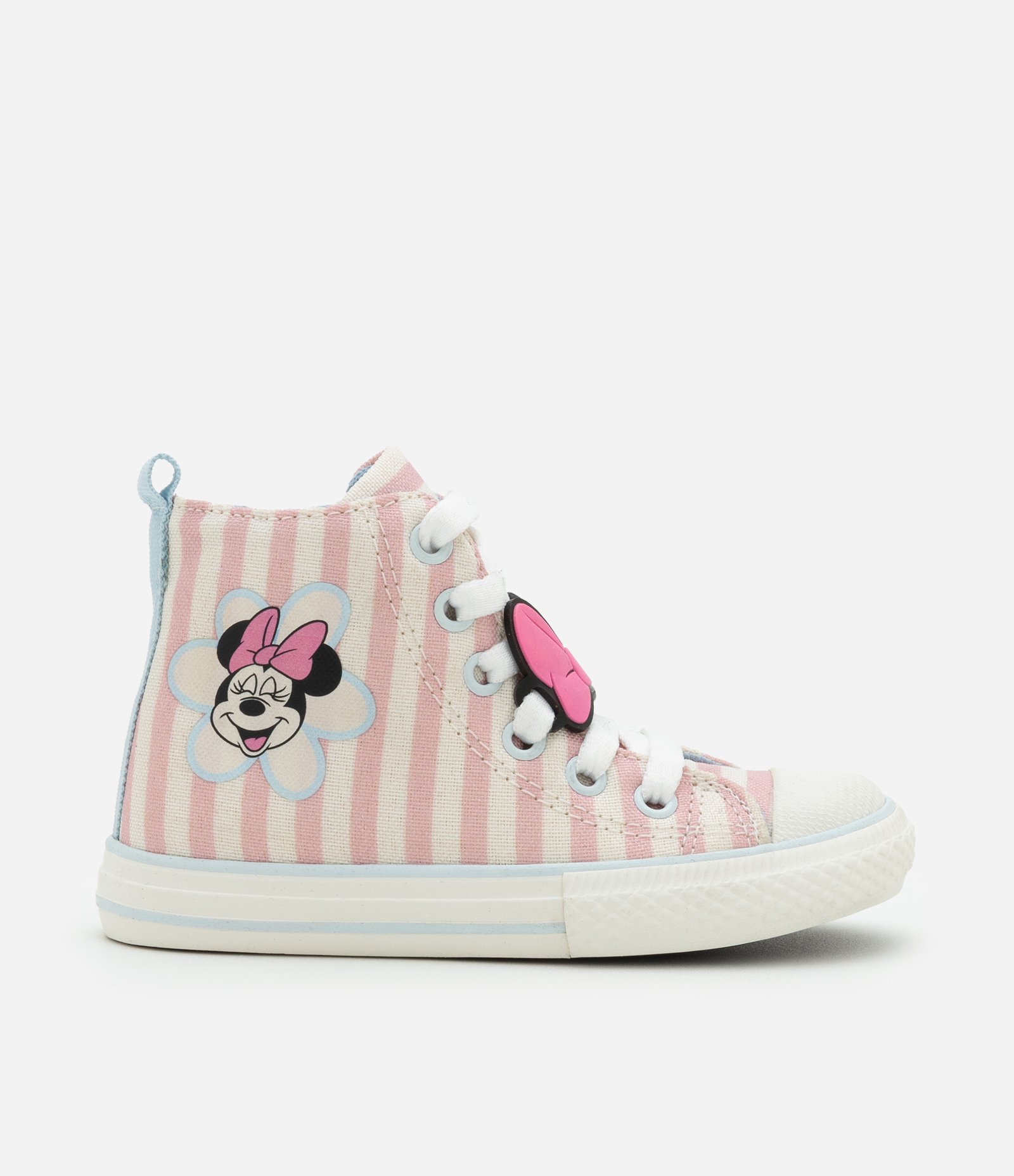 Tênis Abotinado Infantil com Estampa Minnie - Tam 20 ao 27 Rosa 5