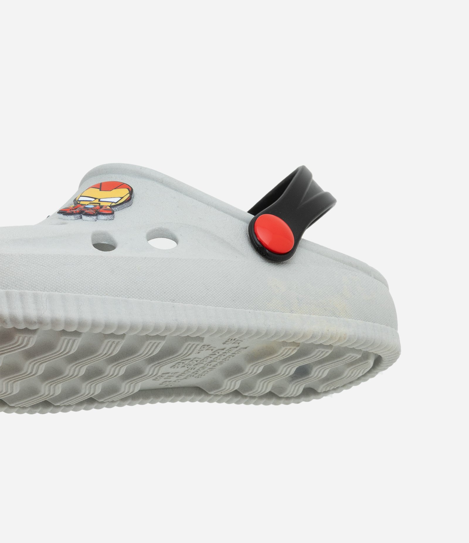 Sandália Babuche com Patch Os Vingadores - Tam 20 ao 33 Cinza 4