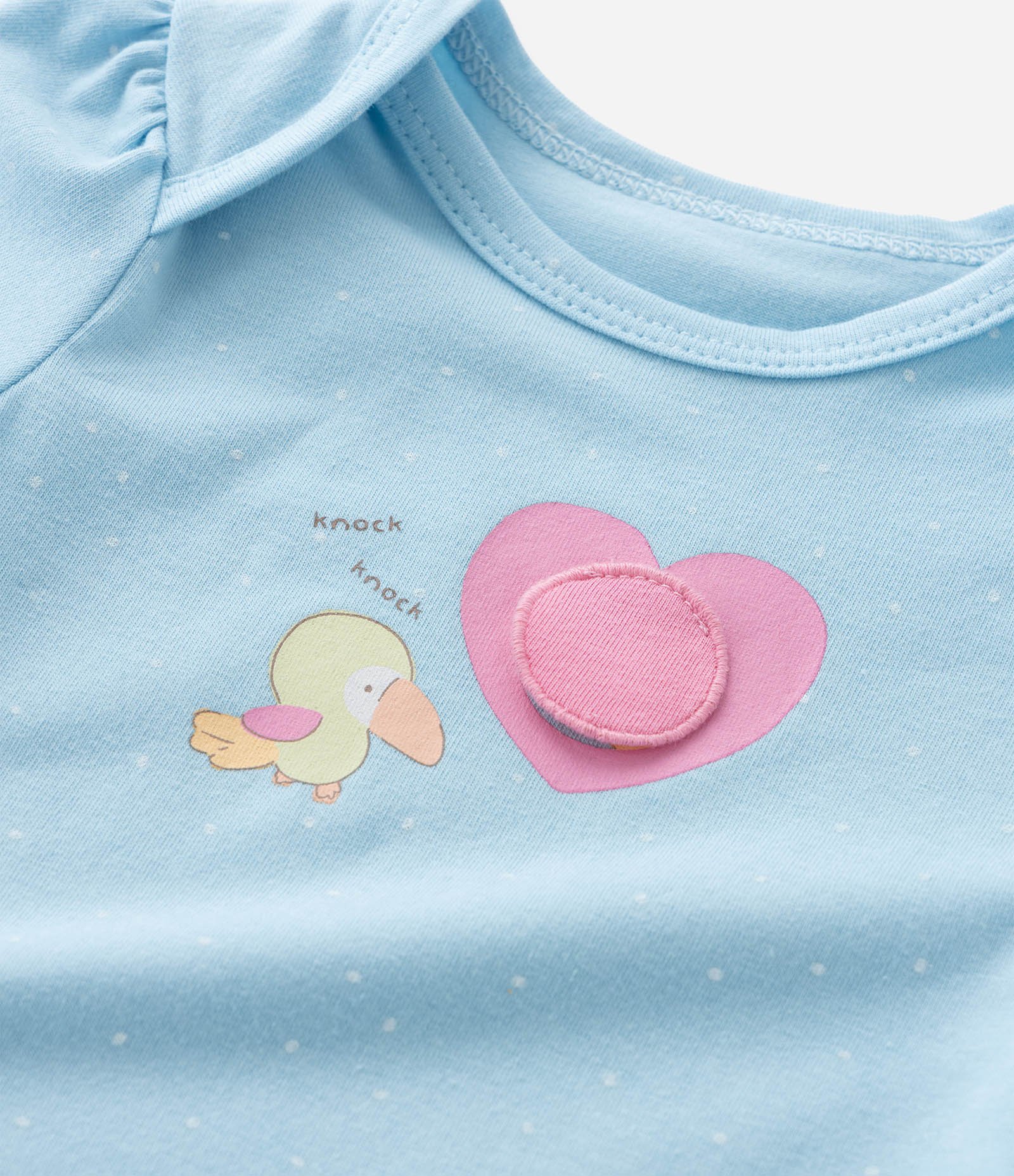 Body Infantil com Estampa Tucano e Arara - Tam 0 a 18 meses Azul 7