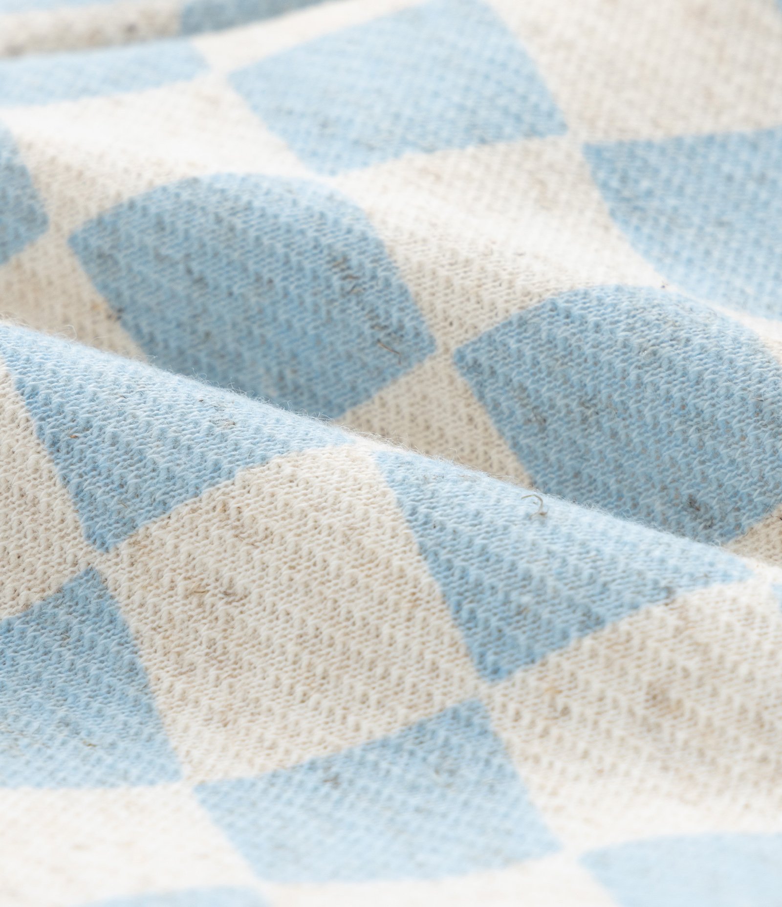 Conjunto Infantil em Moletom com Estampa Xadrez Vichy - Tam 0 a 18 Meses Bege/Azul 12