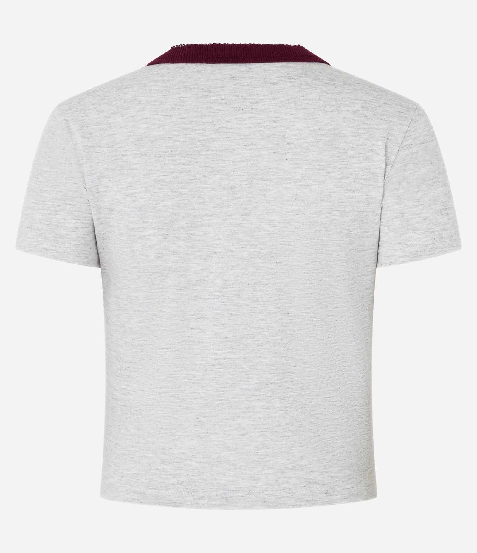 Blusa Baby Look em Algodão com Estampa Gatinhos Cinza 5