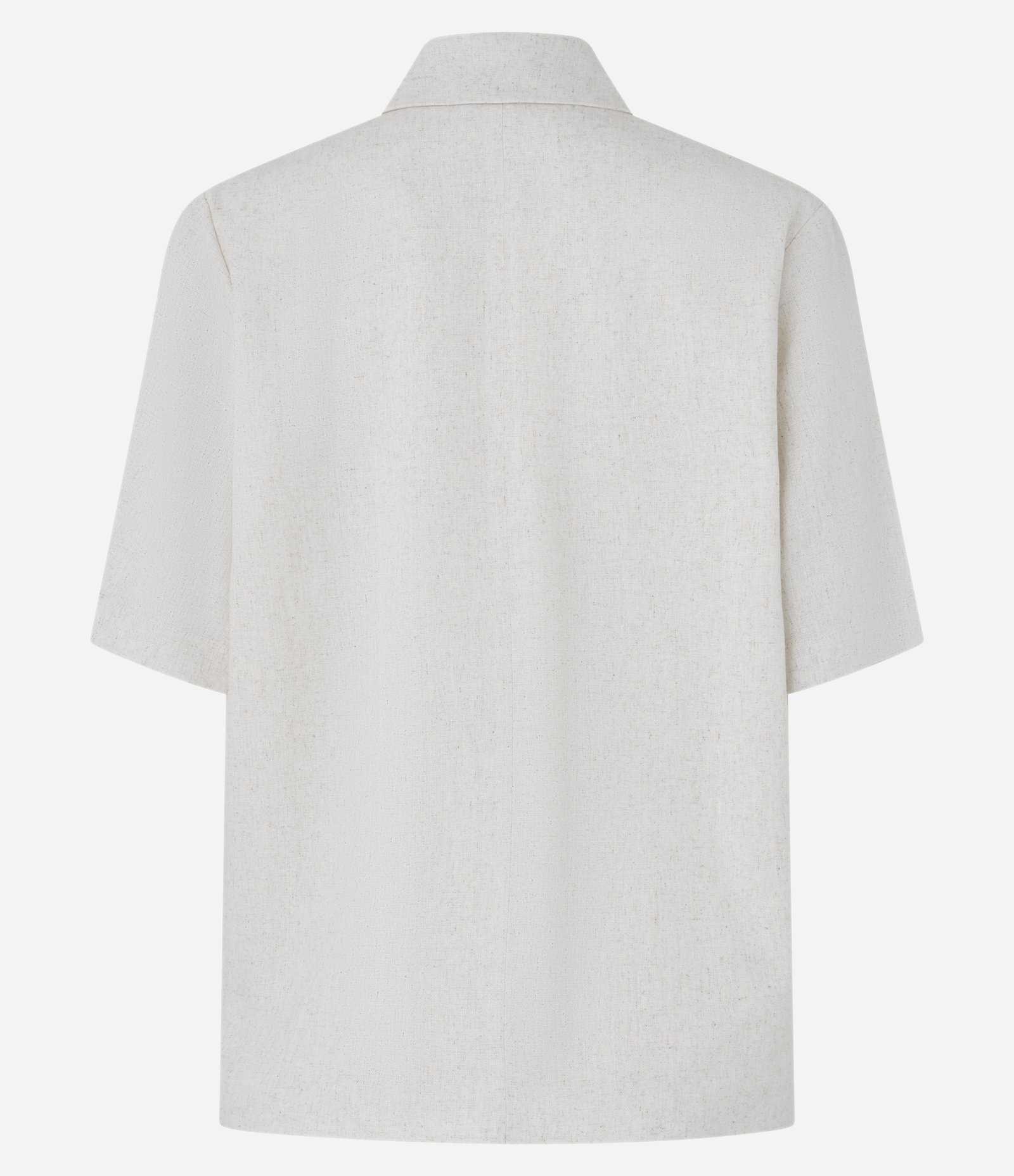 Blazer em Viscolinho com Botão Único e Manga Curta Bege 8