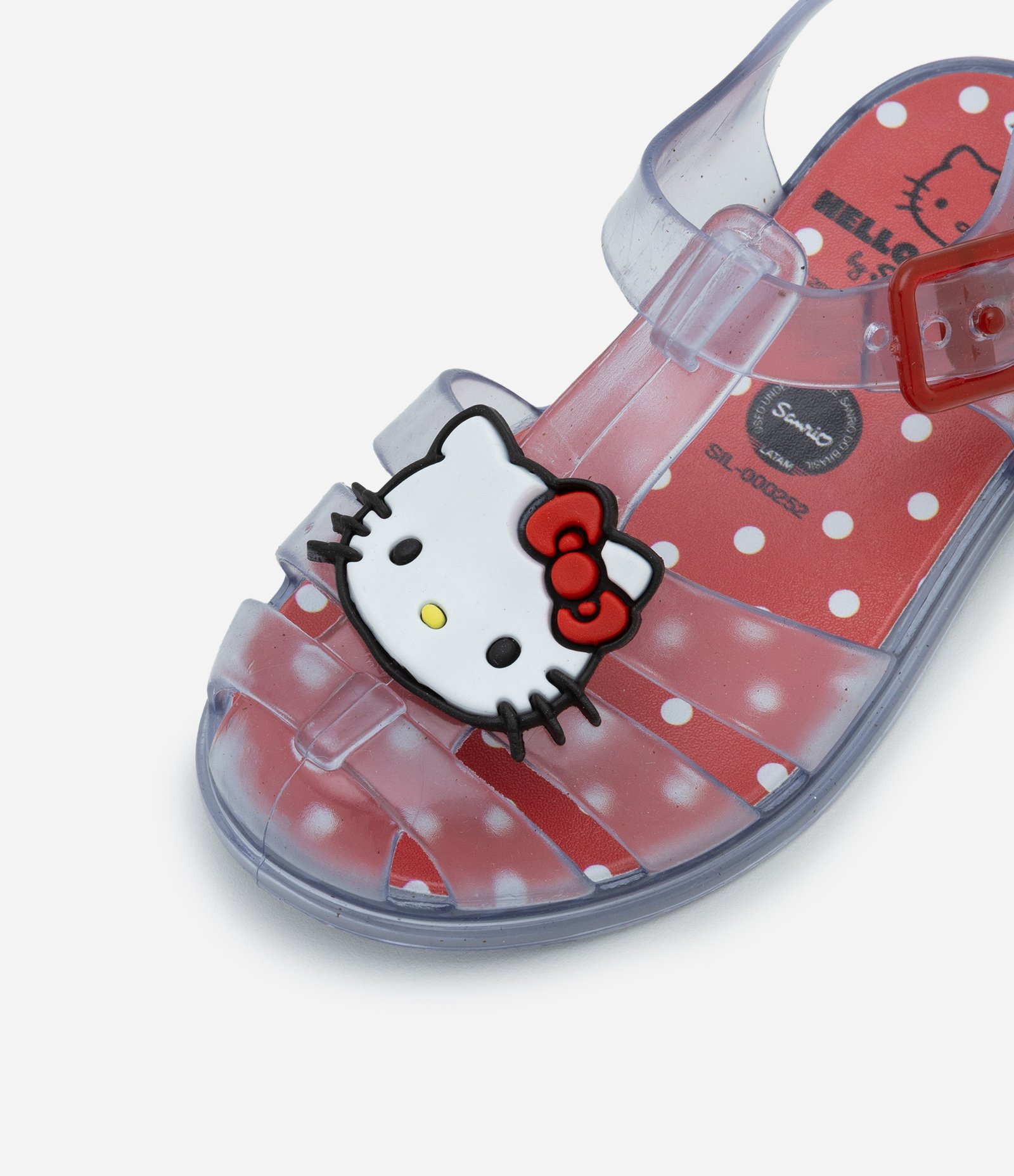 Sandália Infantil com Patch da Hello Kitty - Tam 20 a 29 Transparente 3