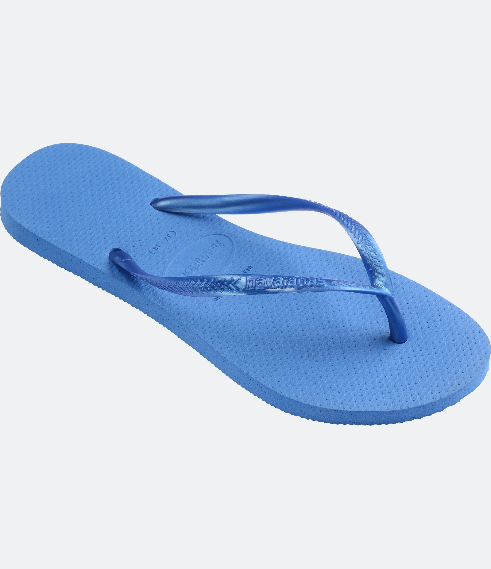 Chinelo Slim com Tira Metalizada Havaianas Azul 2