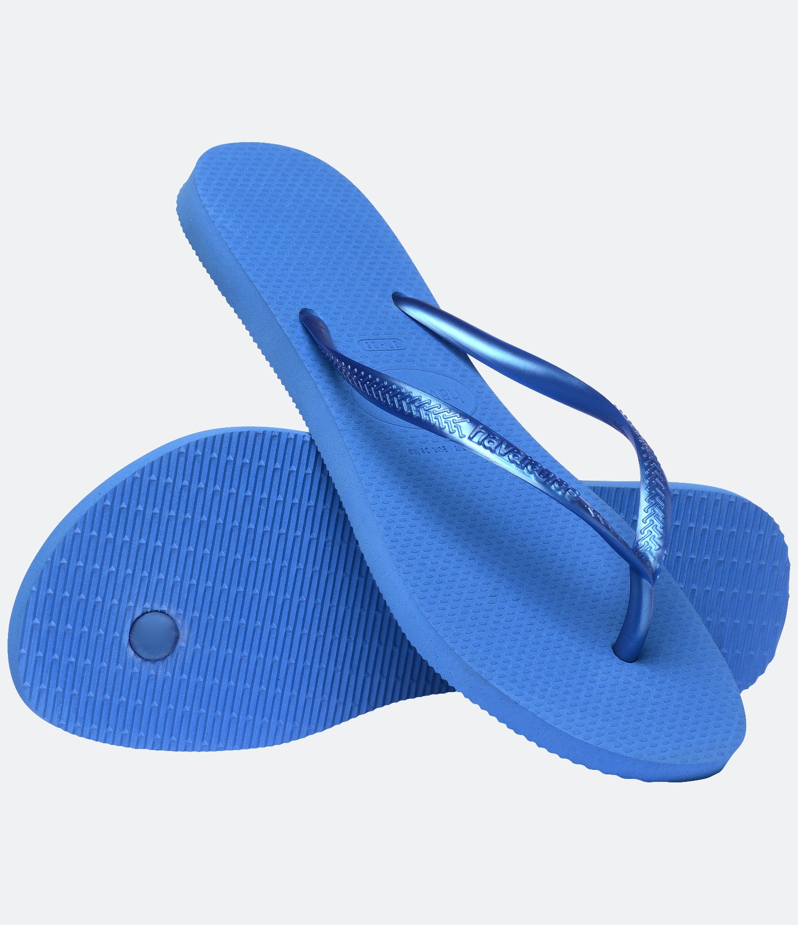 Chinelo Slim com Tira Metalizada Havaianas Azul 3