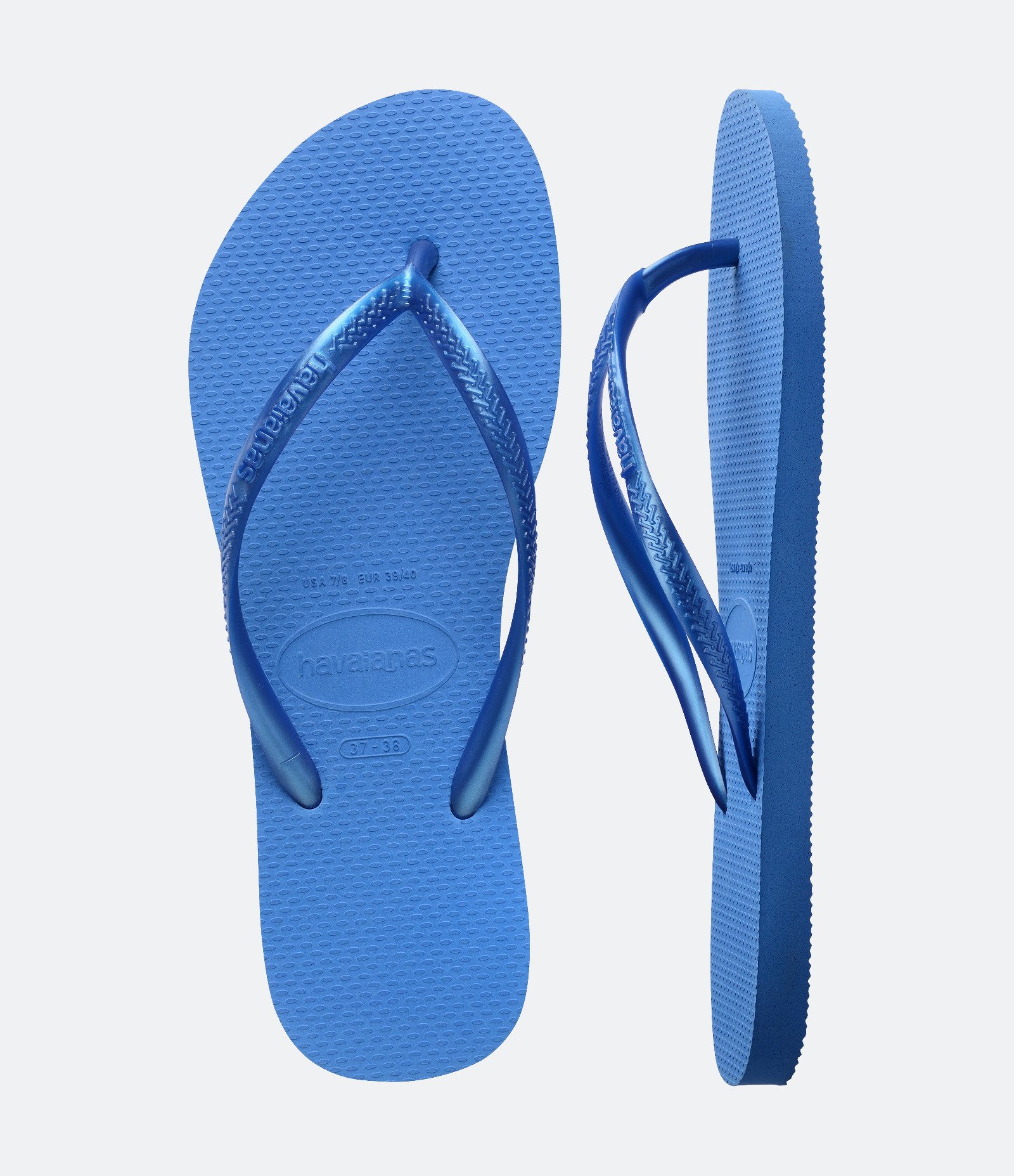 Chinelo Slim com Tira Metalizada Havaianas Azul 4