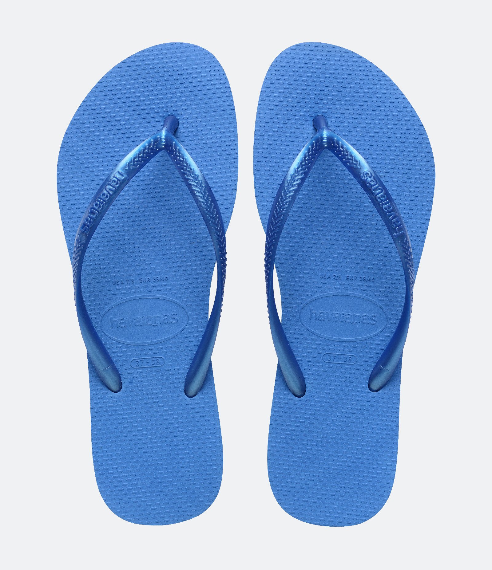 Chinelo Slim com Tira Metalizada Havaianas Azul 1