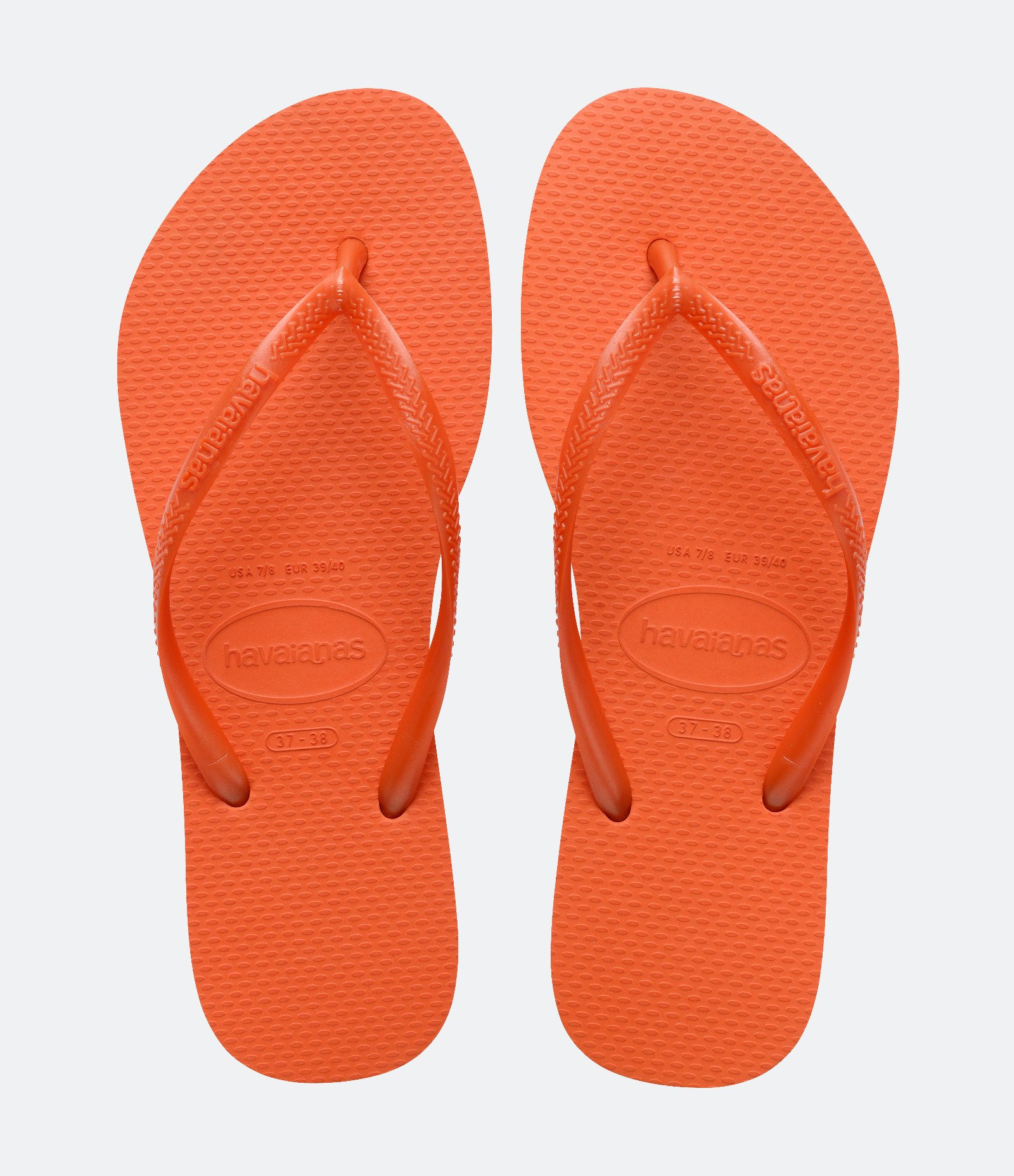 Chinelo Slim com Tira Metalizada Havaianas Laranja 1