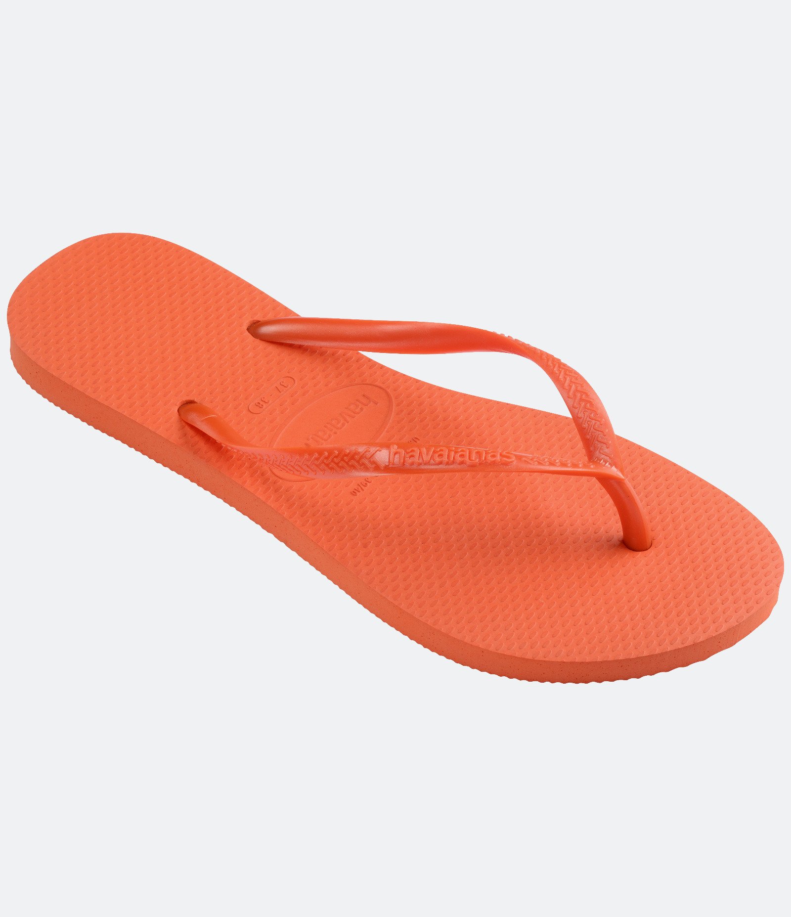 Chinelo Slim com Tira Metalizada Havaianas Laranja 2