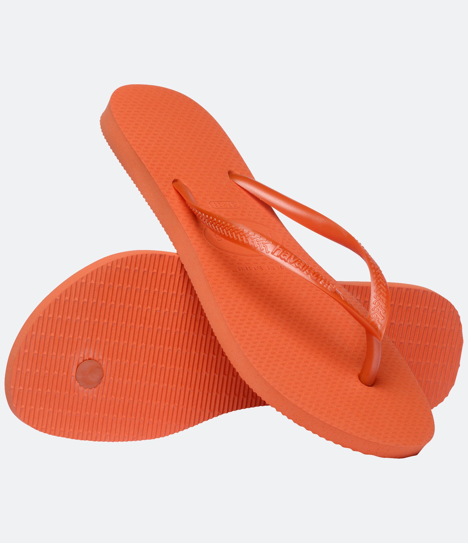 Chinelo Slim com Tira Metalizada Havaianas Laranja 4