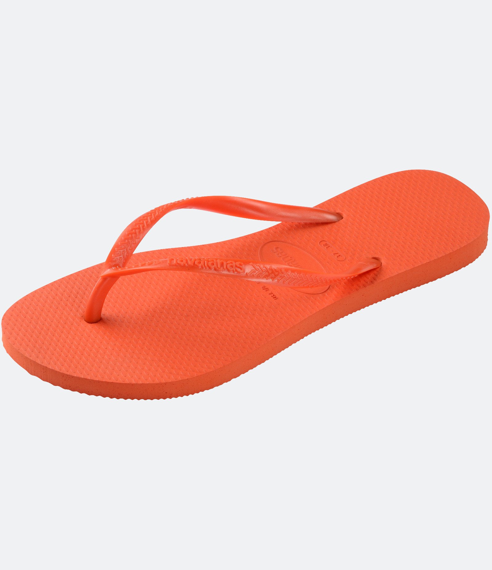 Chinelo Slim com Tira Metalizada Havaianas Laranja 6