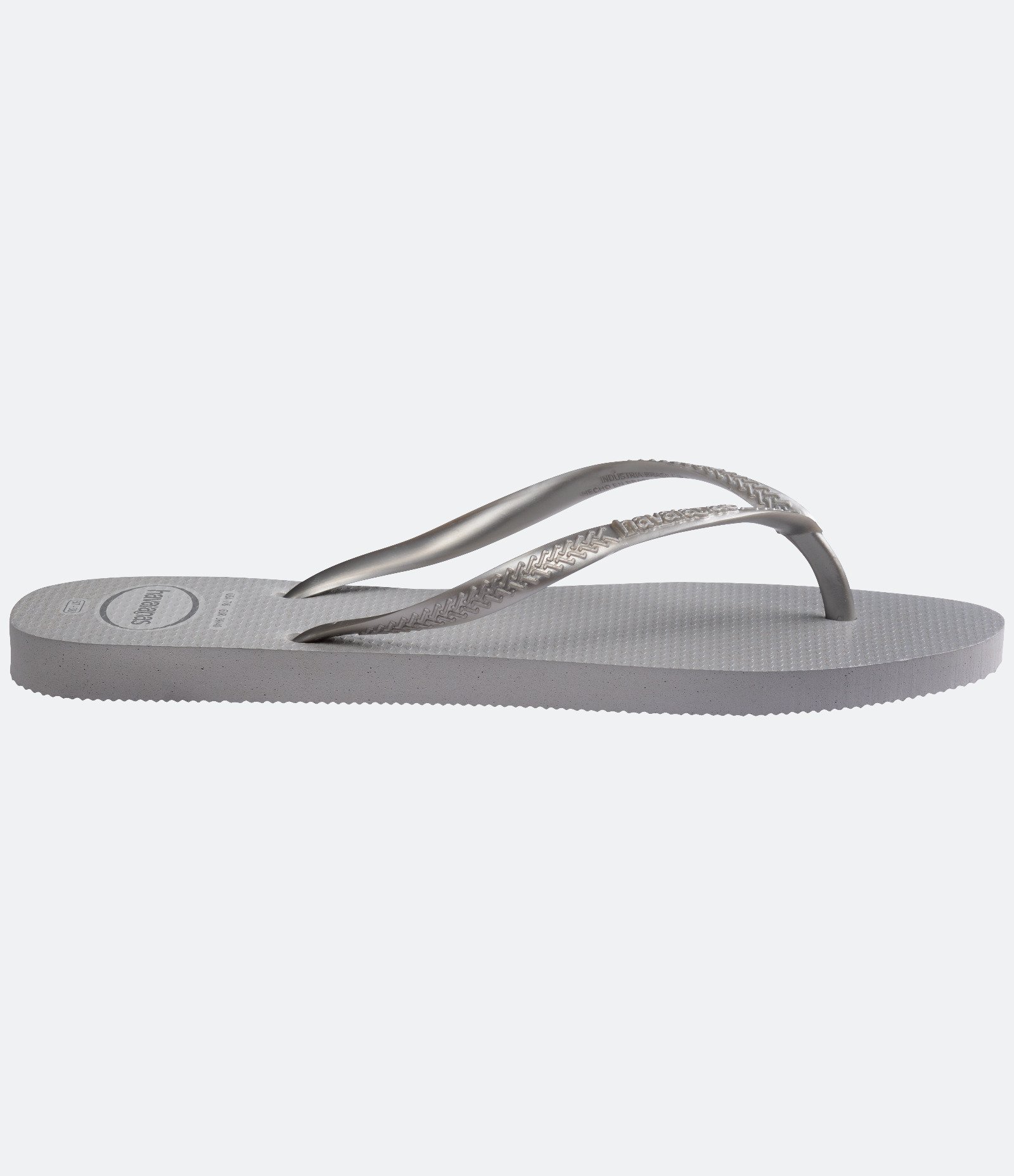 Chinelo Slim com Tira Metalizada Havaianas Cinza 3