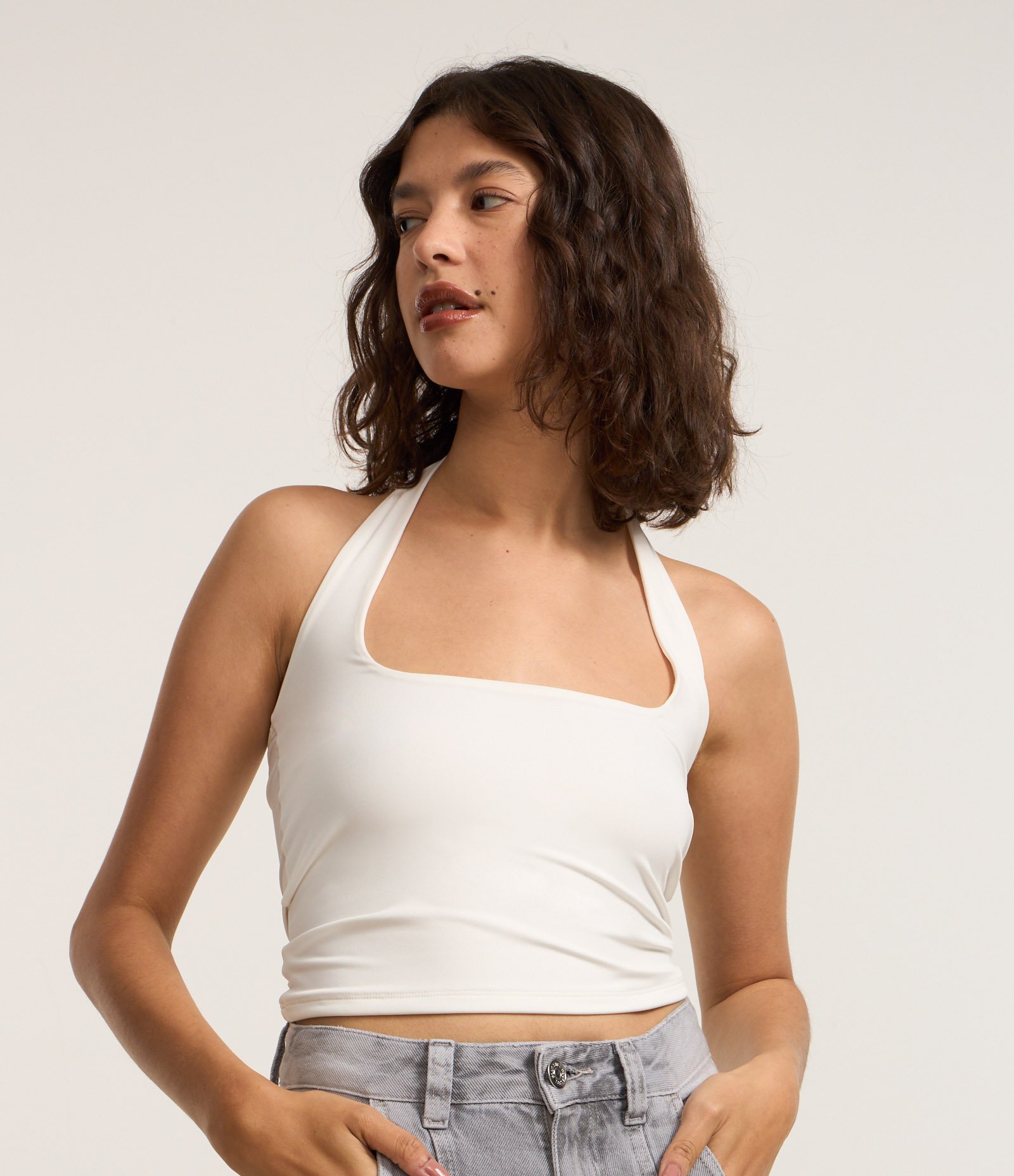 Blusa em Microfibra Frente Única Branco 1