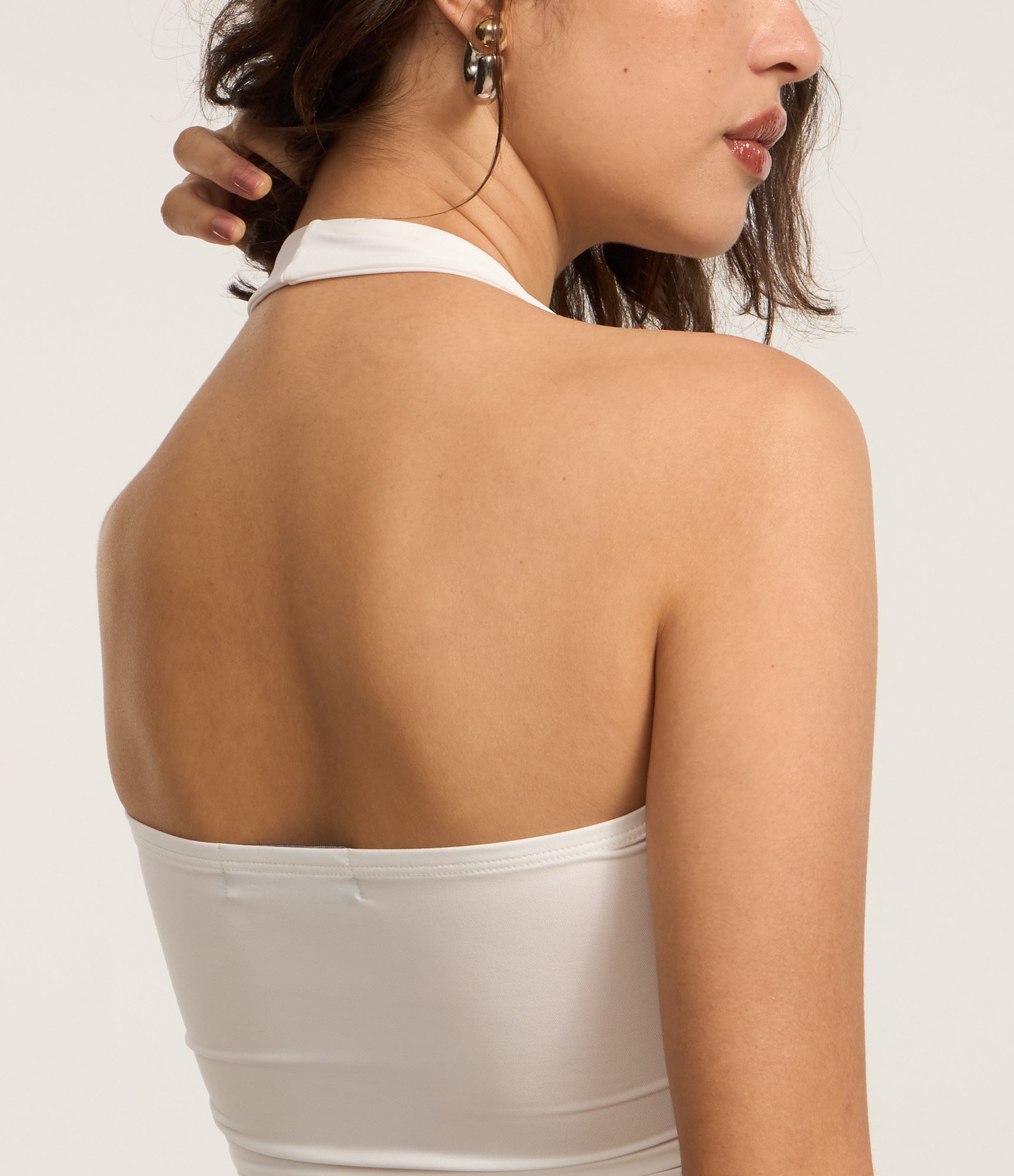 Blusa em Microfibra Frente Única Branco 4