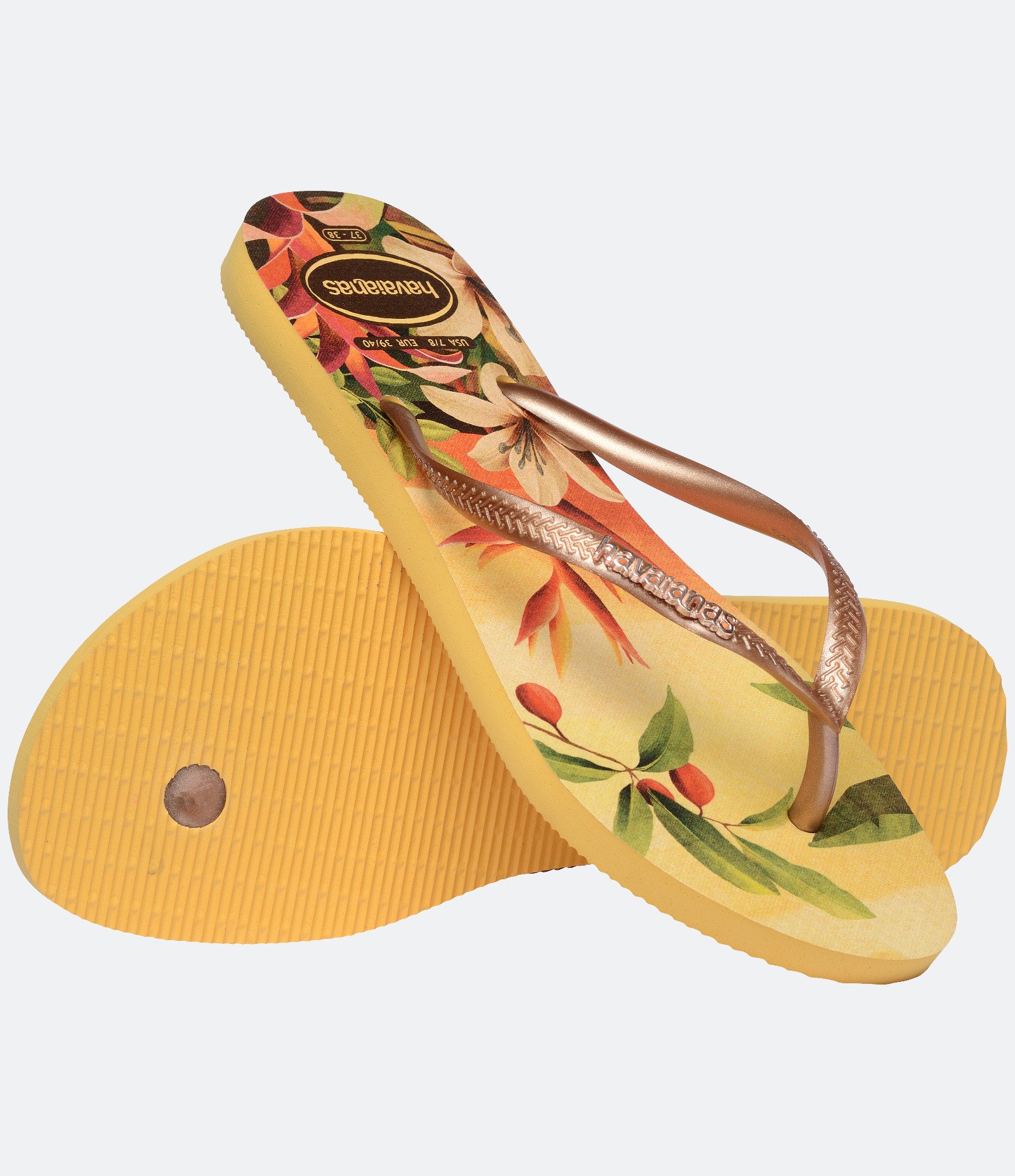 Chinelo Slim Tropical Havaianas Amarelo 4