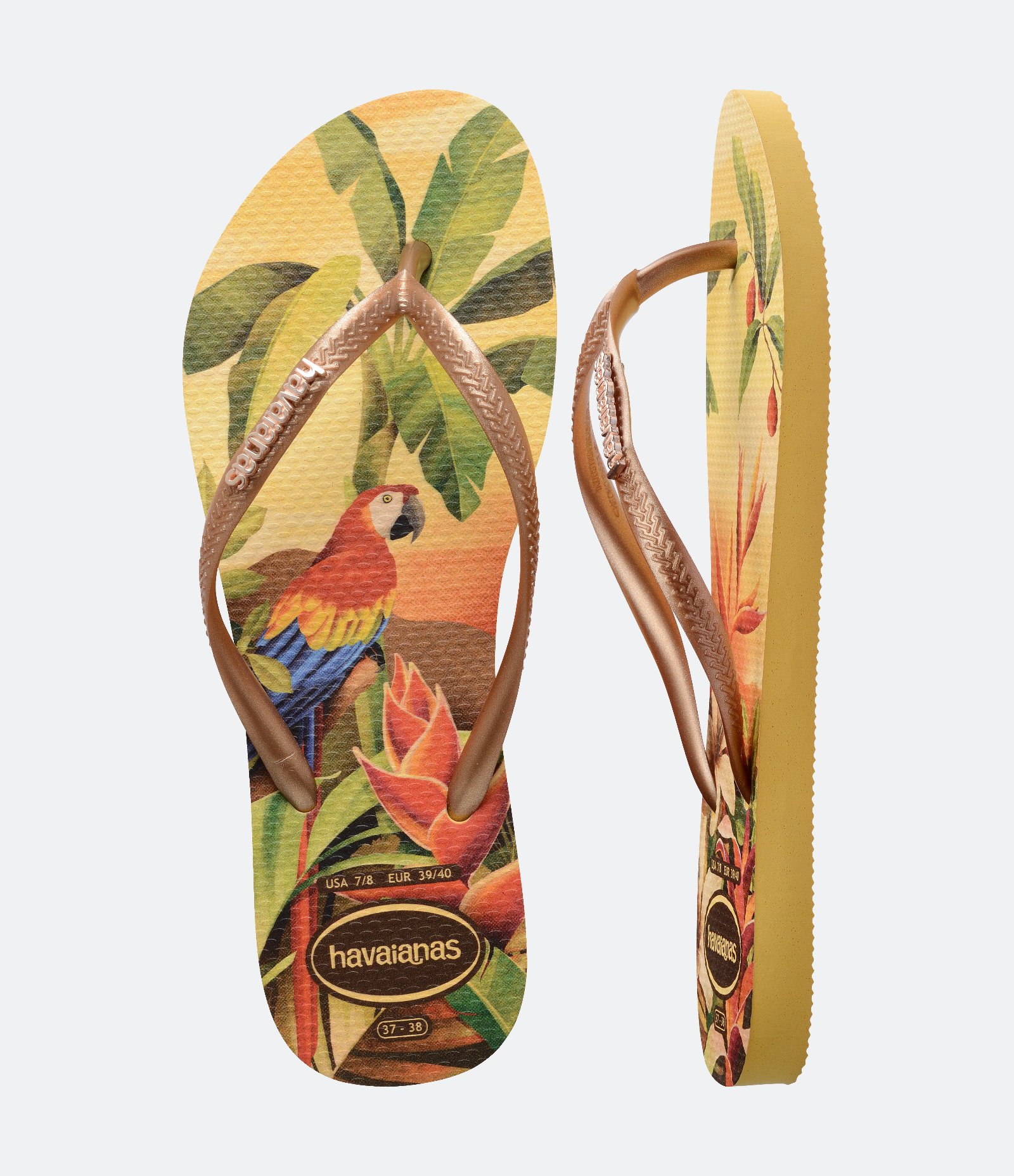 Chinelo Slim Tropical Havaianas Amarelo 5