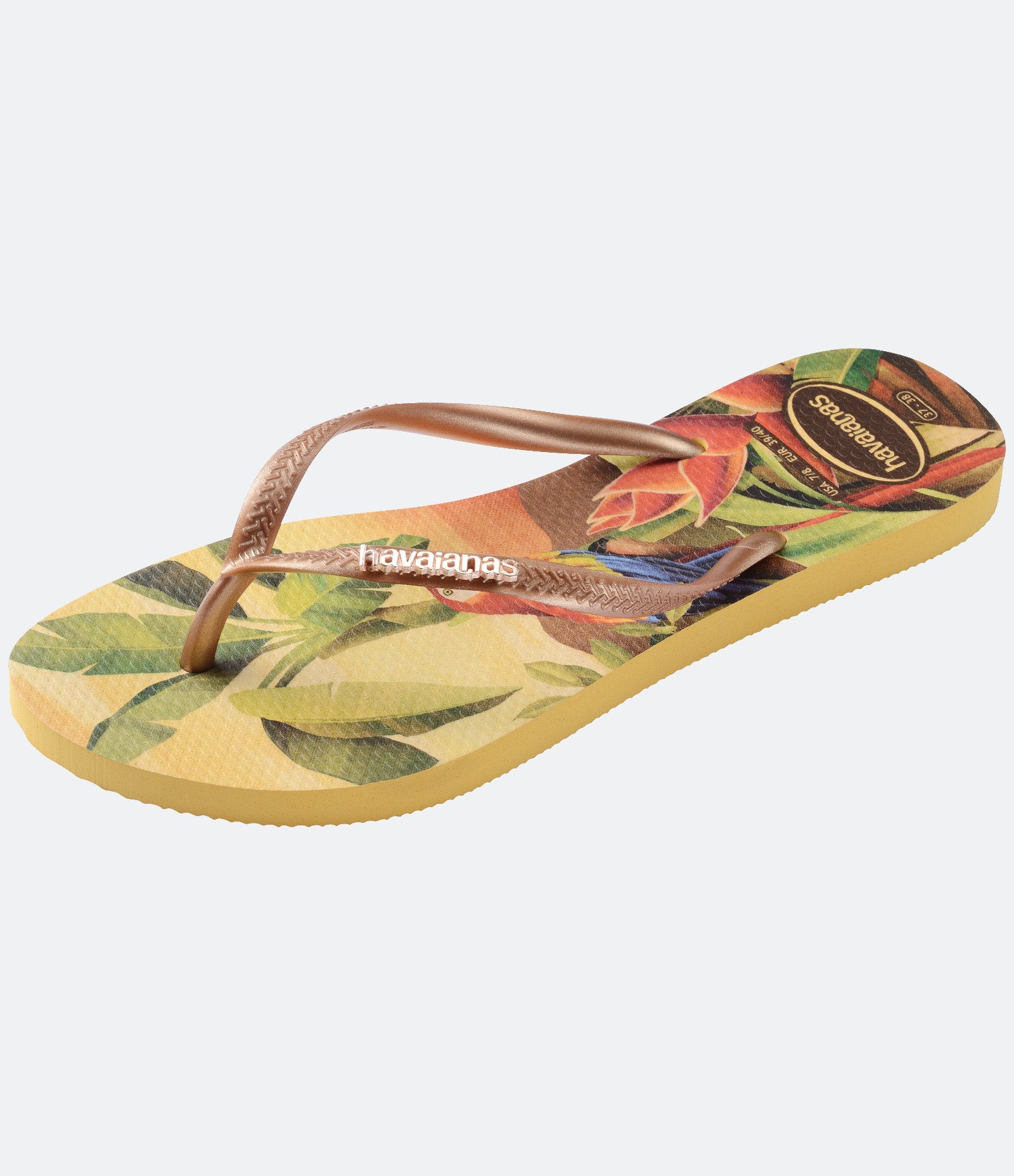 Chinelo Slim Tropical Havaianas Amarelo 6