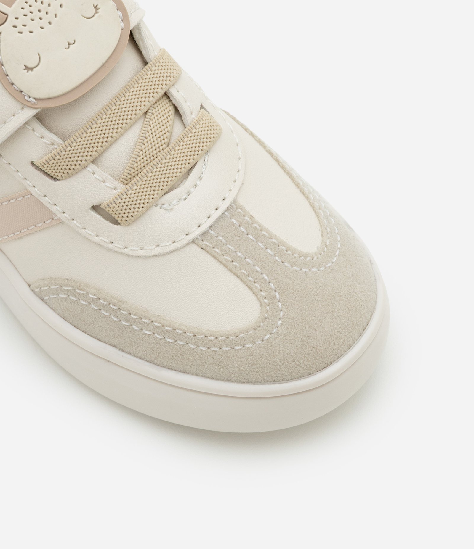 Tênis Casual Infantil com Patch Coelhinho - Tam 20 ao 27 Bege 6