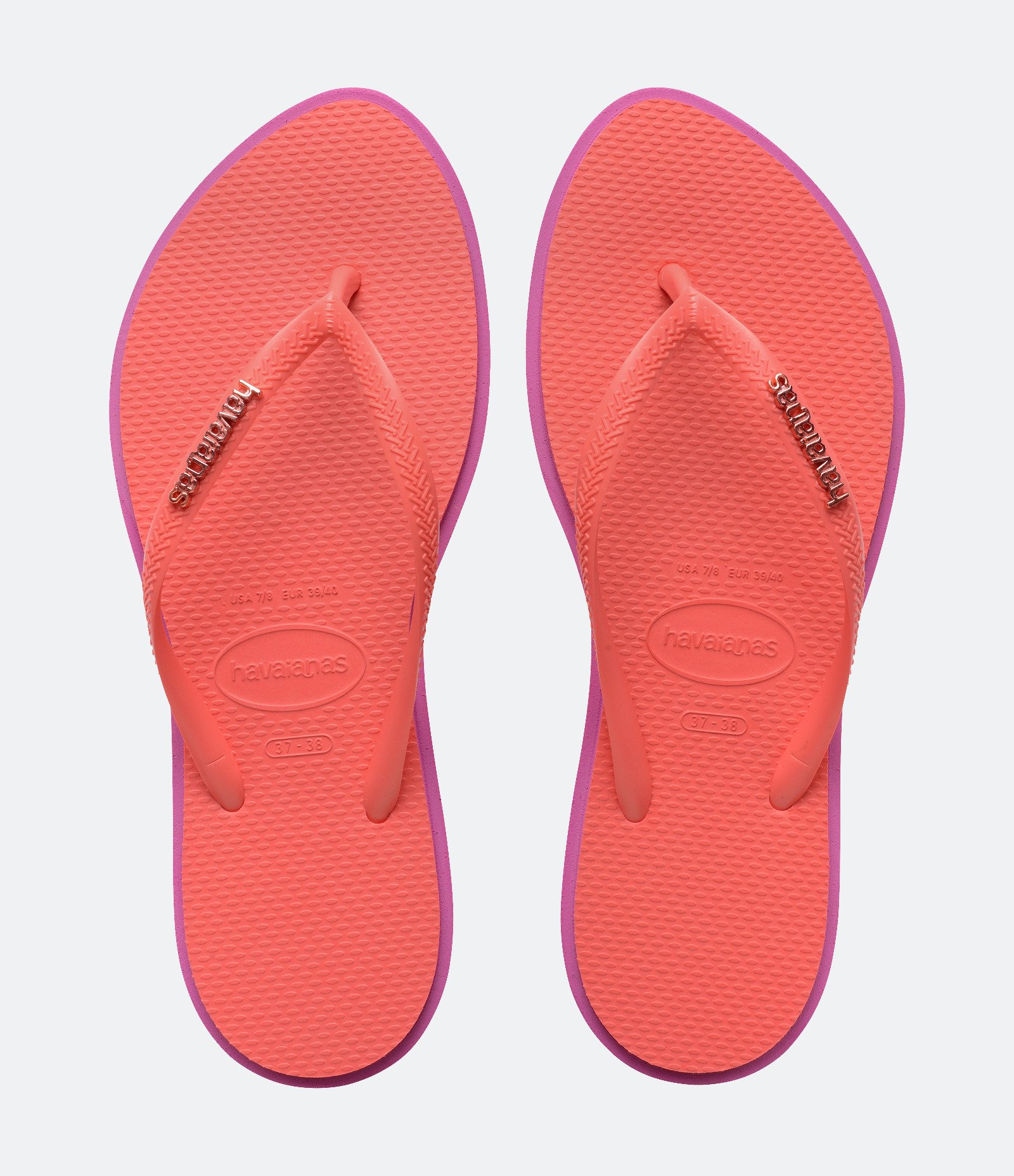 Chinelo Point com Sola Bicolor Havaianas Vermelho 1
