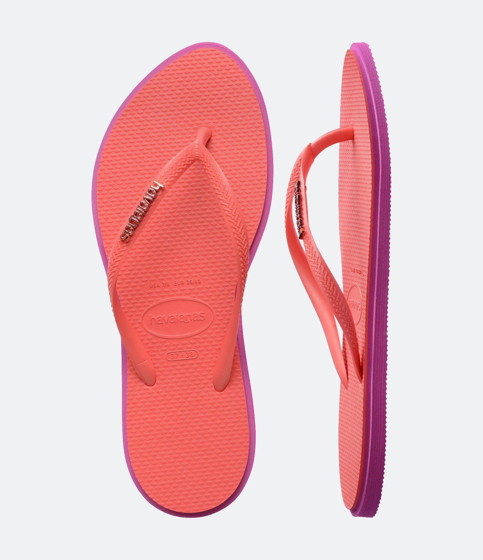 Chinelo Point com Sola Bicolor Havaianas Vermelho 5
