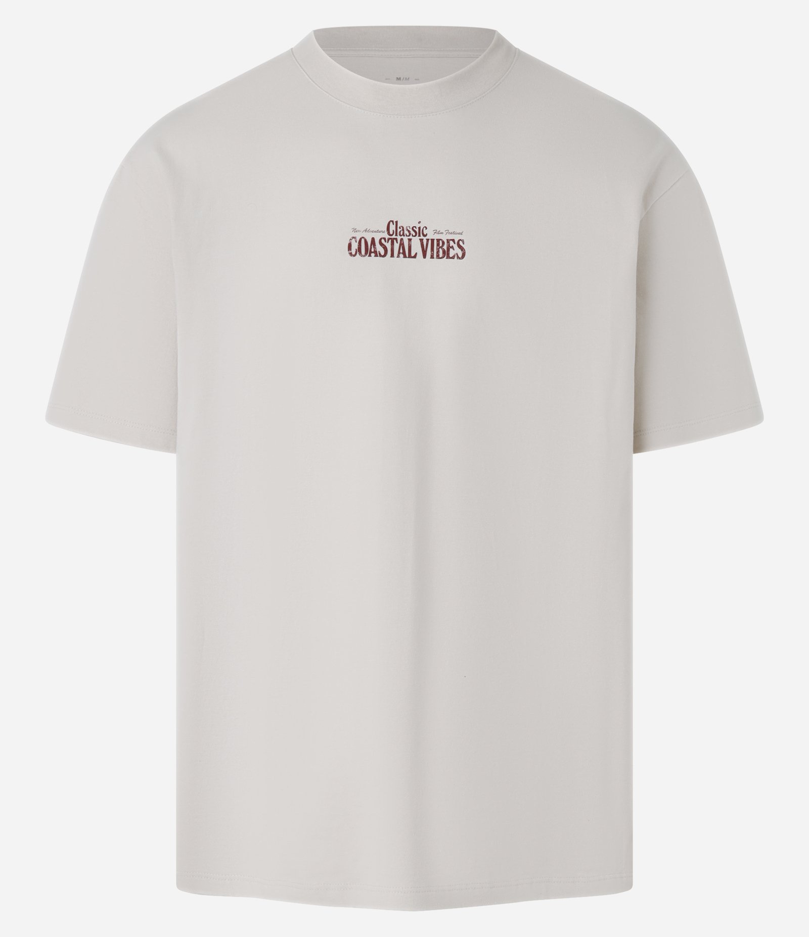 Camiseta Relaxed em Algodão com Estampa Lettering Marrom claro 7