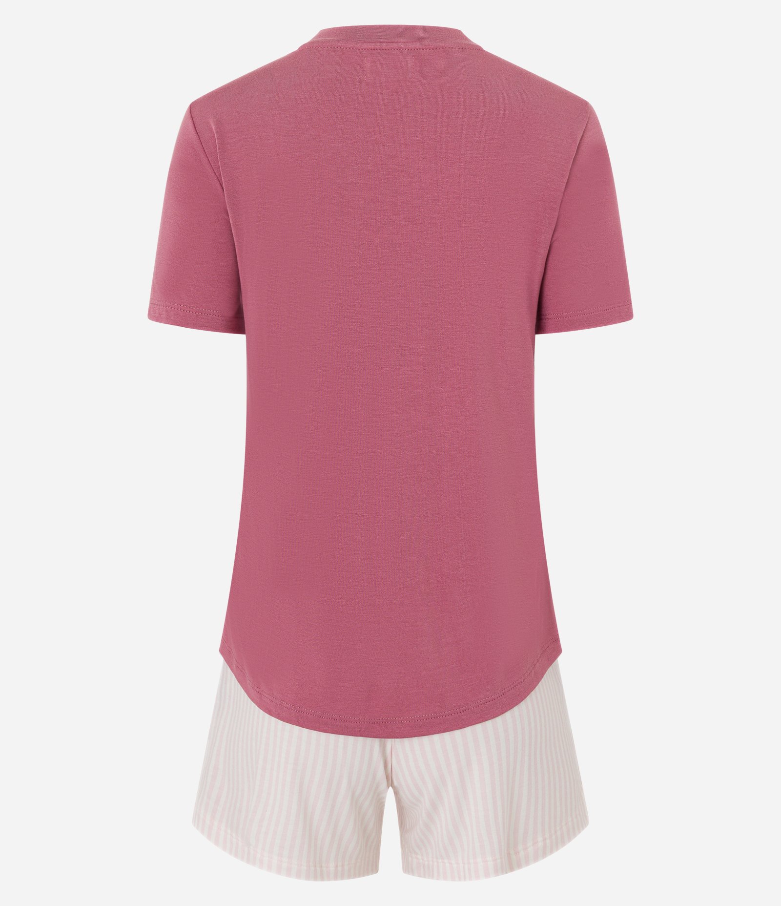Pijama Short Doll em Viscose com Estampa Respect Your Time Rosa 5