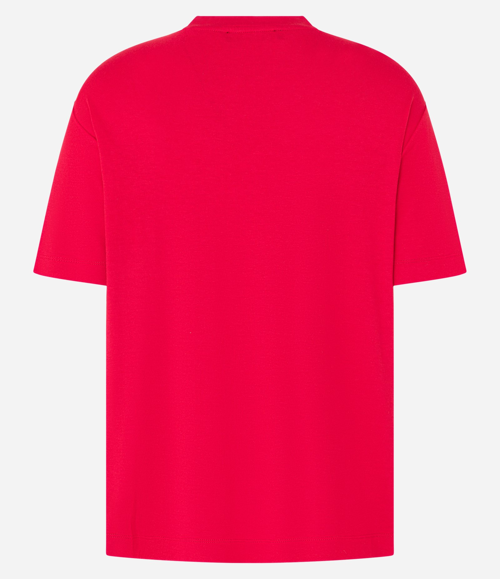 Camiseta T-shirt em Viscose com Aplicação de Strass Vermelho 8