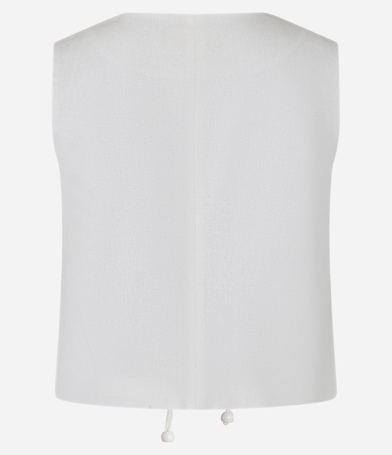 Colete em Viscolinho com Amarração Frontal Branco 9