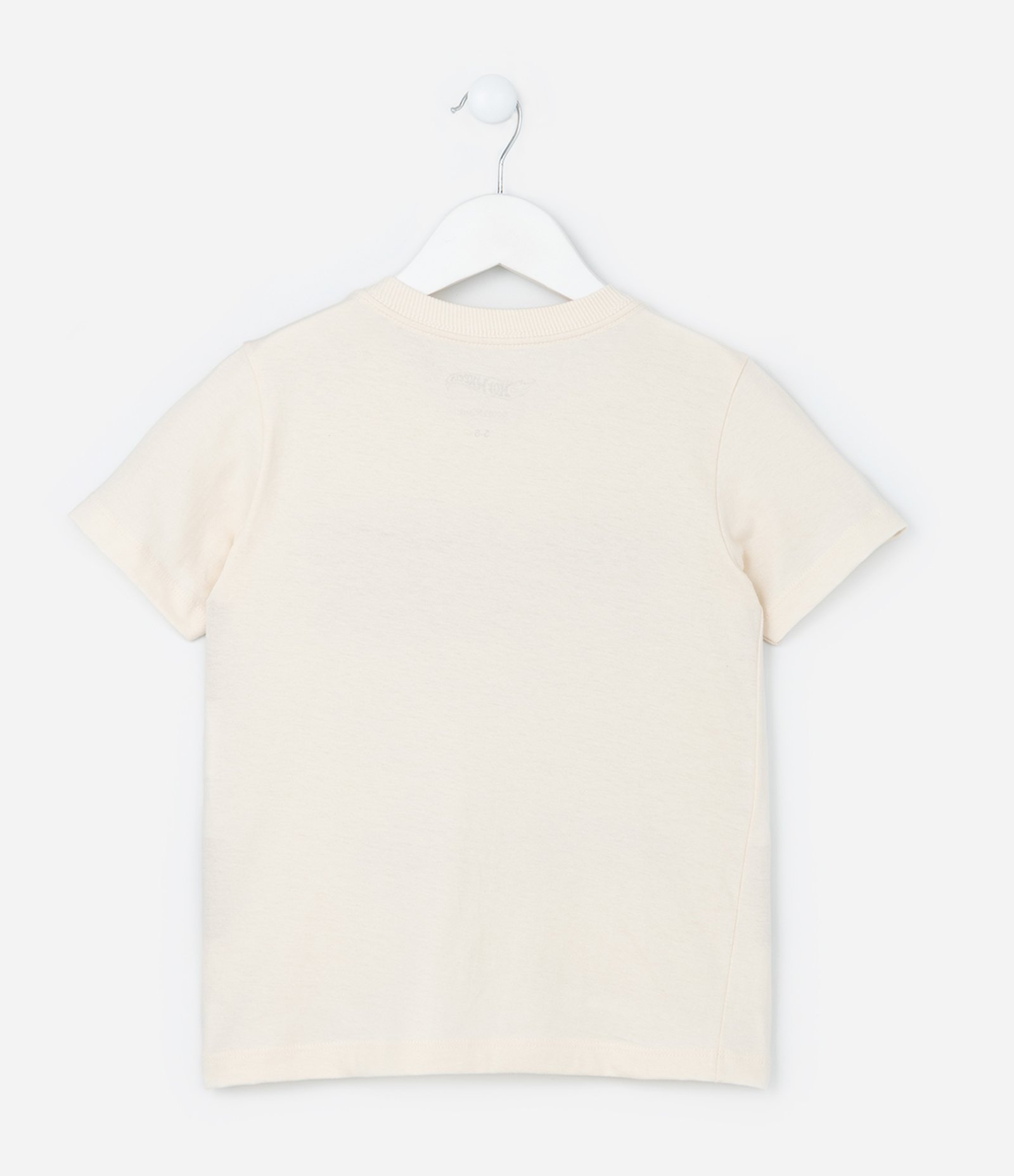 Camiseta Infantil com Estampa Racing 68 Hot Wheels - Tam 4 a 12 Anos Bege 2